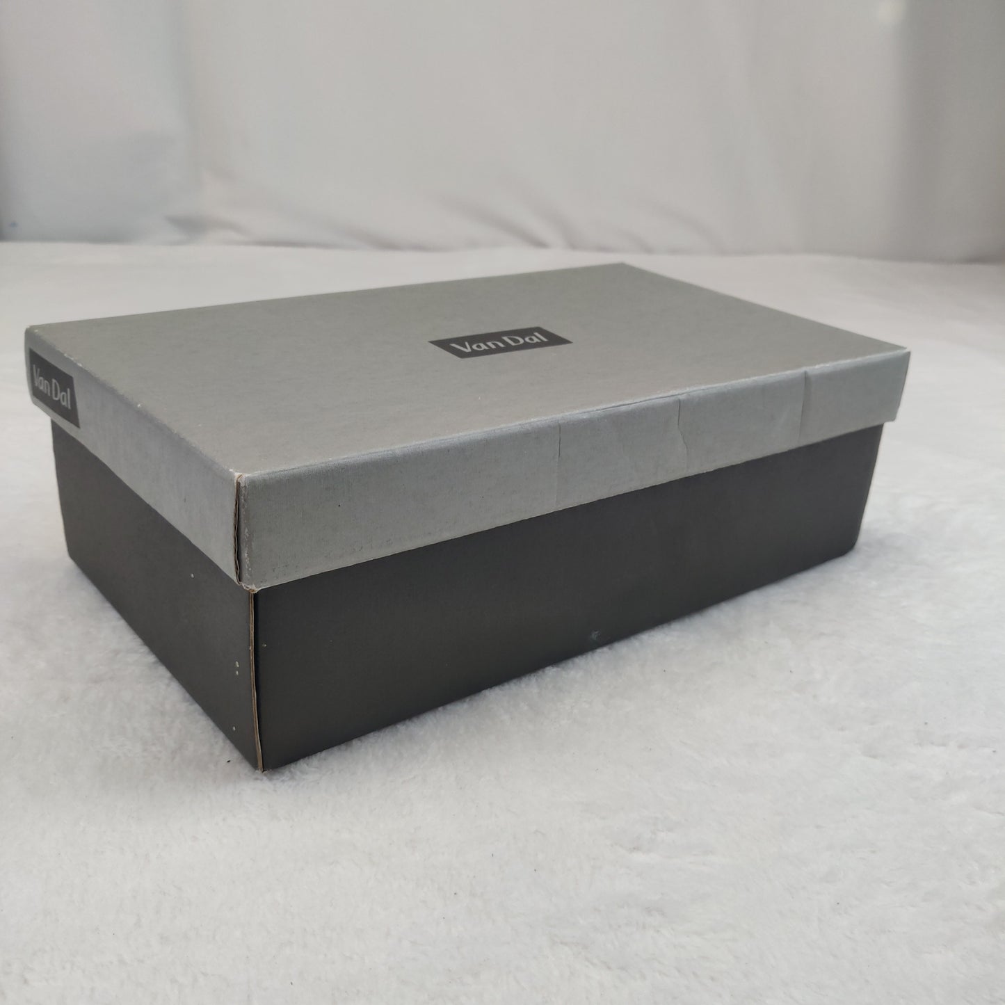 Van Dal Grey White Closed Toe Slingback Heels Women UK 4.5