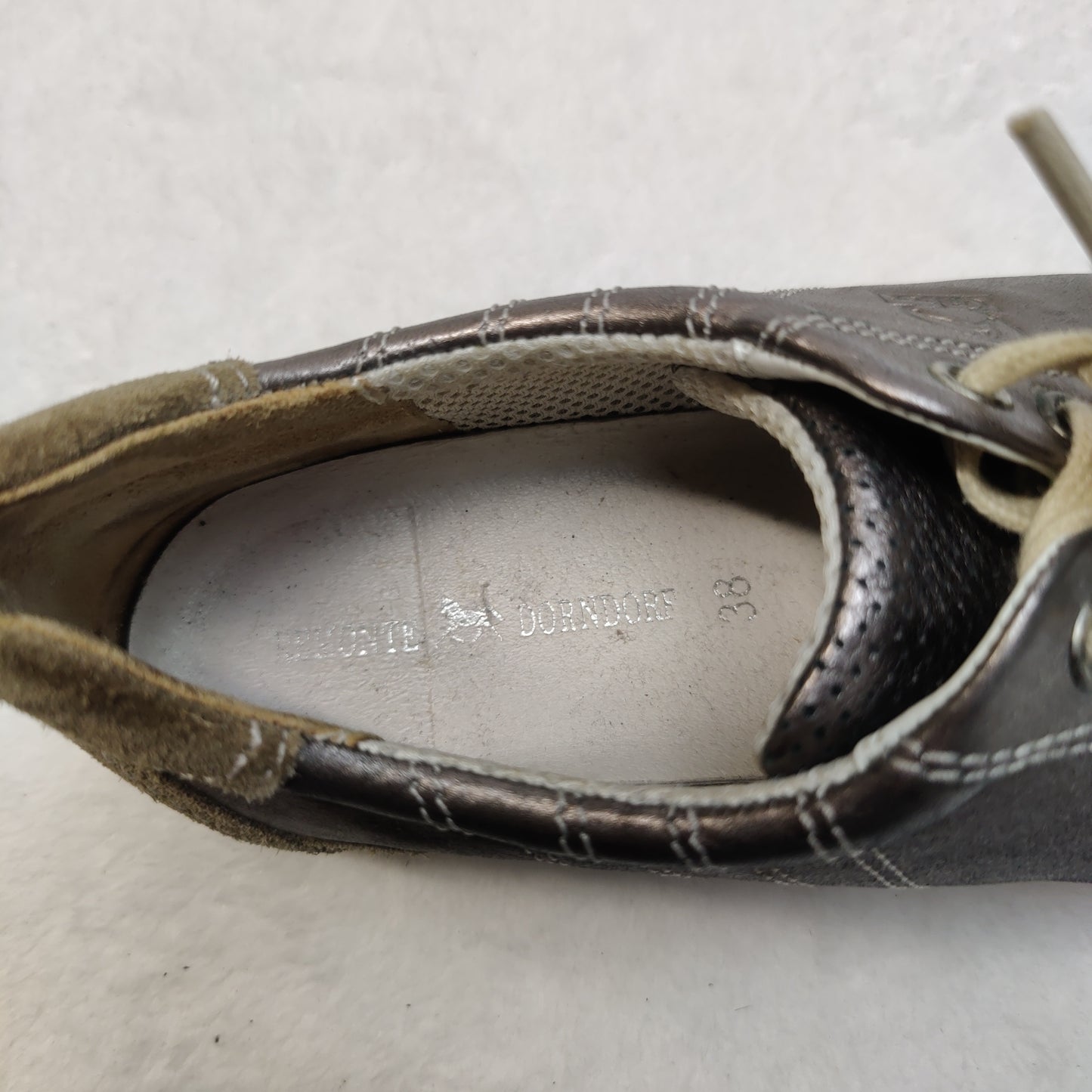 Remonte Dorndore Gold Leather Sneaker Trainers Shoes Women UK 5 EU 38