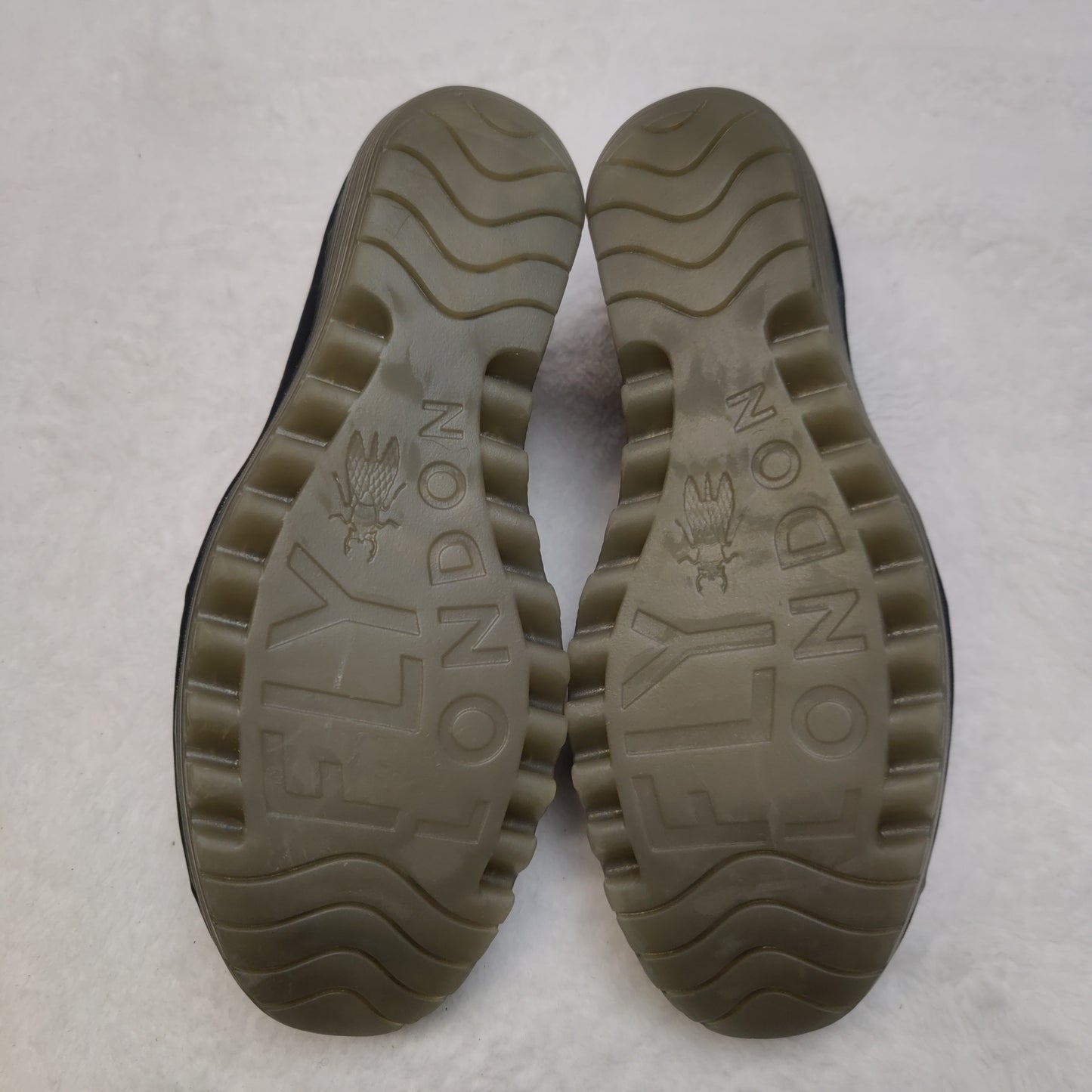 Fly London Yoko Perf Wedges Beige Slip On Comfort Shoes Women UK 6 EU 39