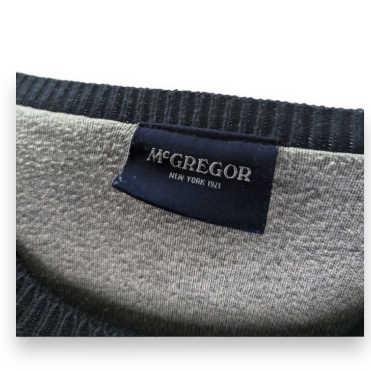 Mcgregor Navy Crew Neck Pullover Sweatshirt Men Size Large