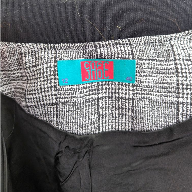 Cafe Jade Vintage Embroidered Grey Bomber Jacket Women Size UK 12