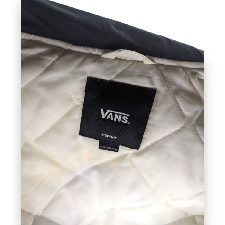 Vans White NASA Space Voyager Button Padded Jacket Men Size Medium