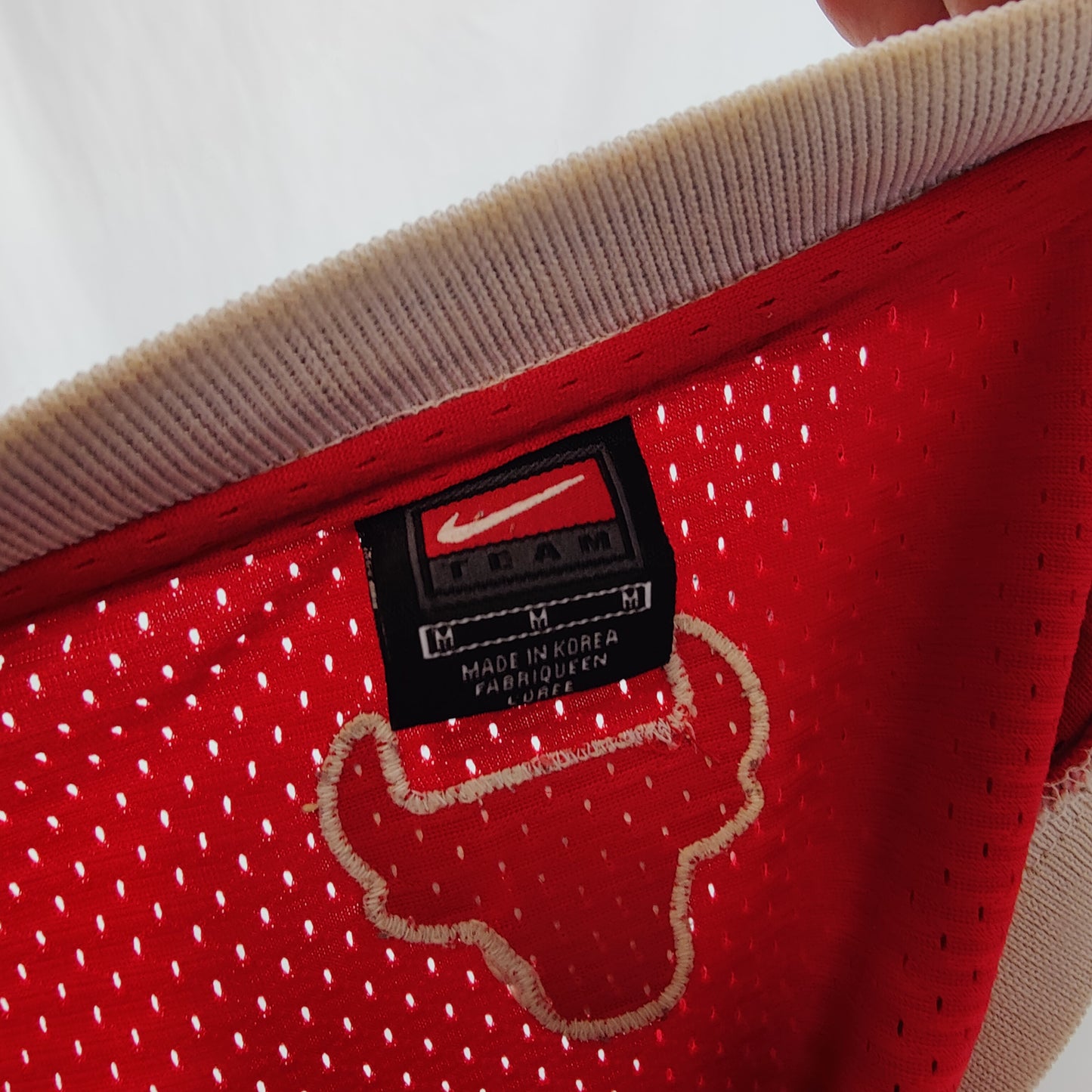 Nike Vintage Chicago Bulls NBA Red Jordan 23 Basketball Jersey Shirt Men Medium