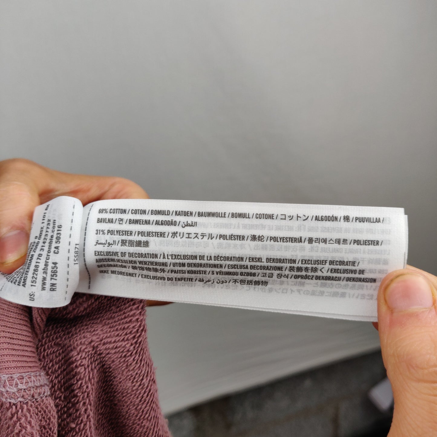 Abercrombie & Fitch Burgundy Crew Neck Pullover Sweatshirt Women Size Small