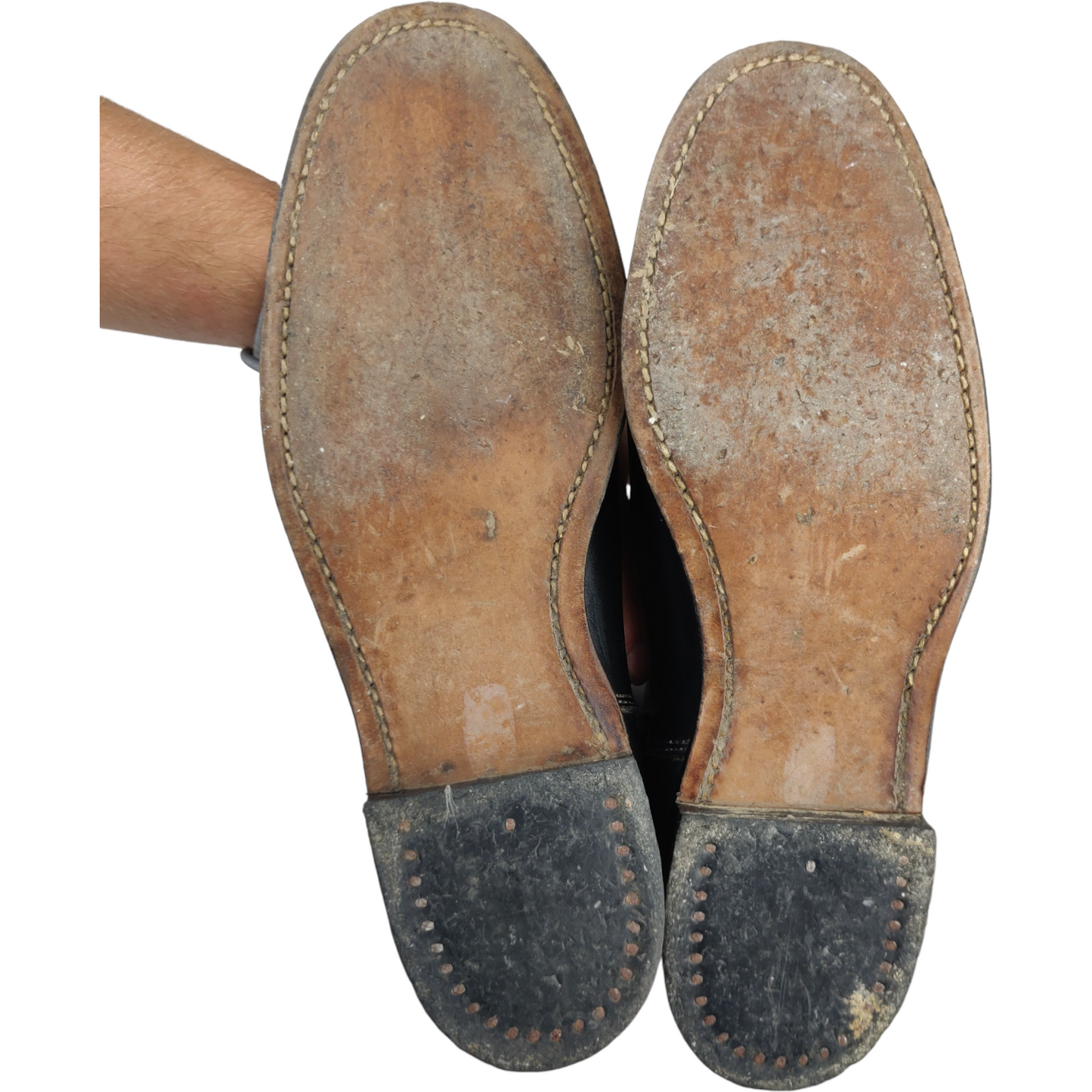 Moss Bros Vintage Black Tall English Leather Horse Riding Boots Unisex Size UK 6