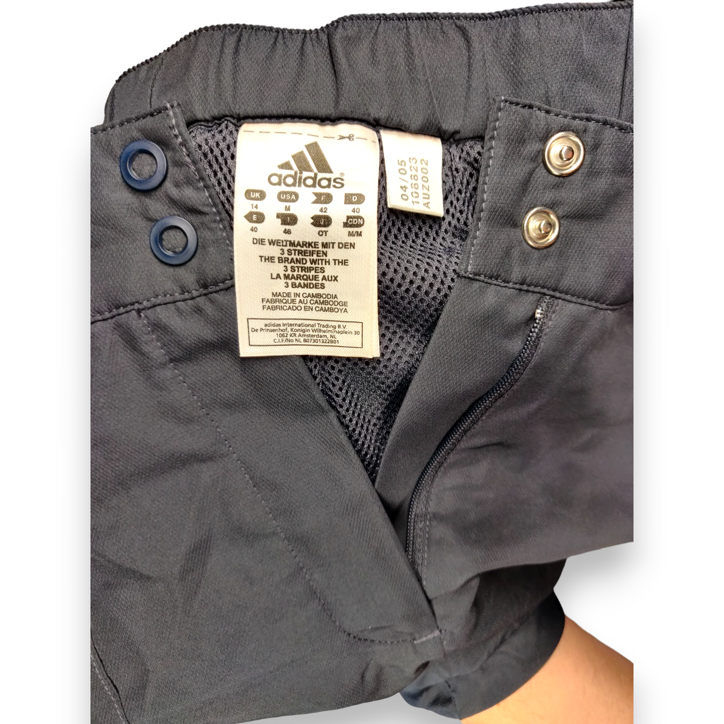 Adidas Vintage Black Track Pants Tracksuit Bottoms Trousers Women Size UK 14