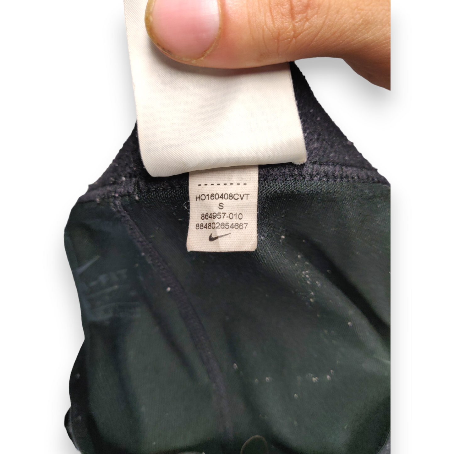 Nike Pro Dri-Fit Black Gold Metallic Sparkle Capri Leggings Women Size Small ~ 864957-010