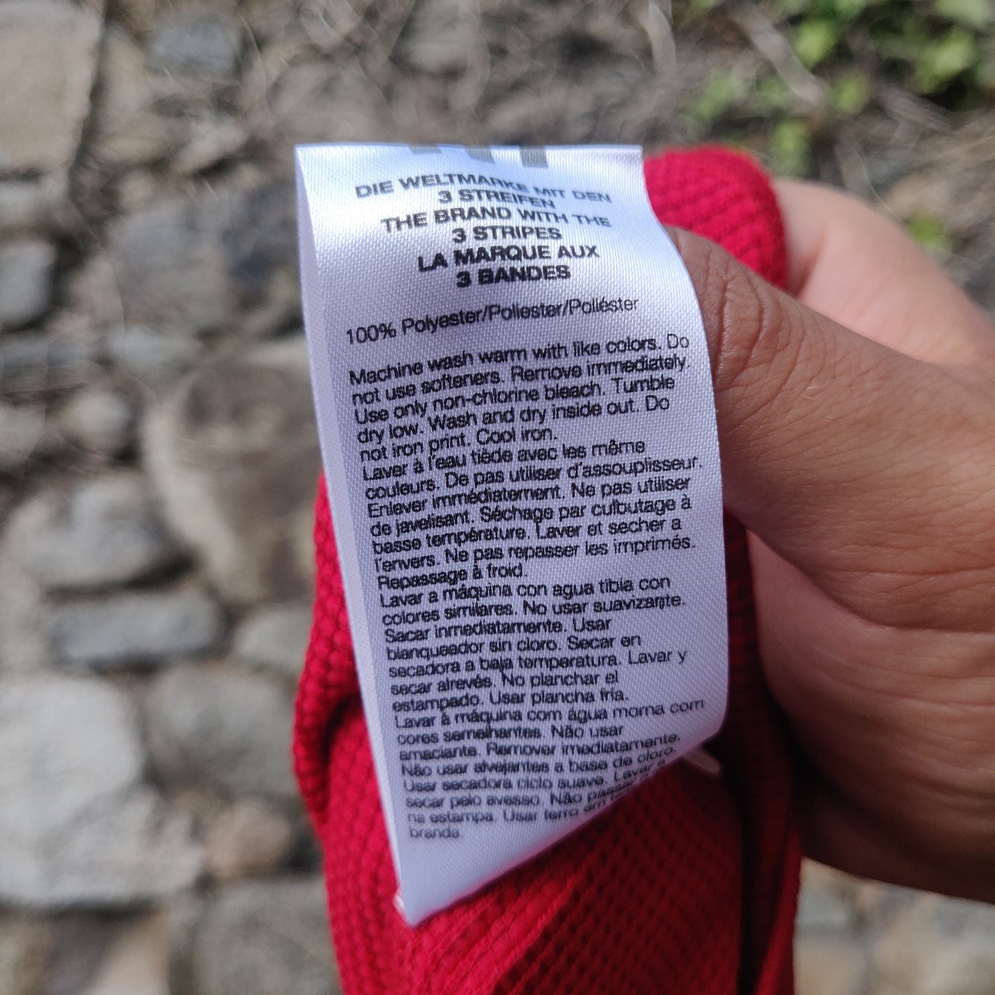 Adidas Vintage Red Short Sleeve Button Active wear Golf Polo Shirt Men Size Medium