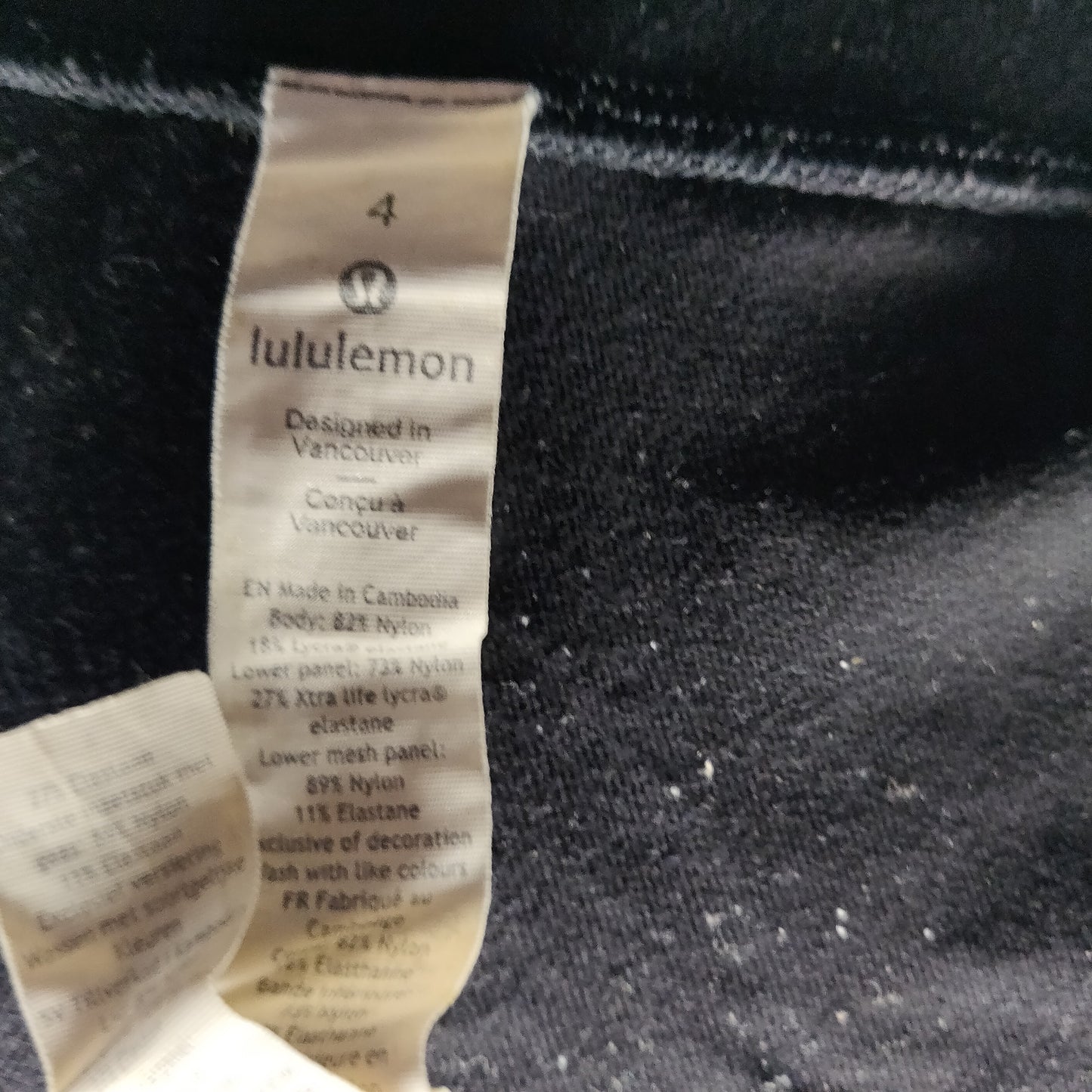 Lululemon Black High Rise Compression Capri Leggings Women Size US 4 / UK 8