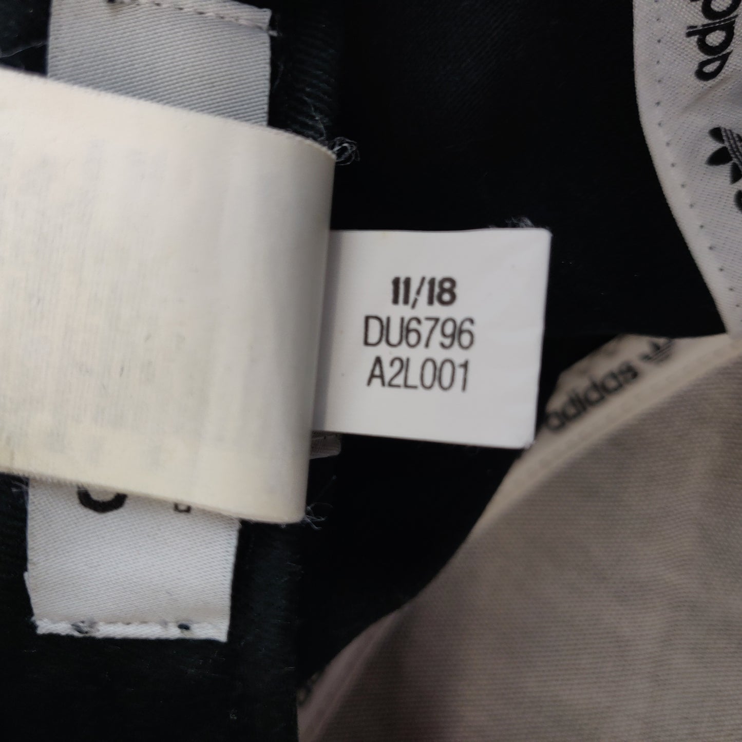 Adidas Black Cotton Trefoil A-Frame Baseball Cap Hat Men Unisex