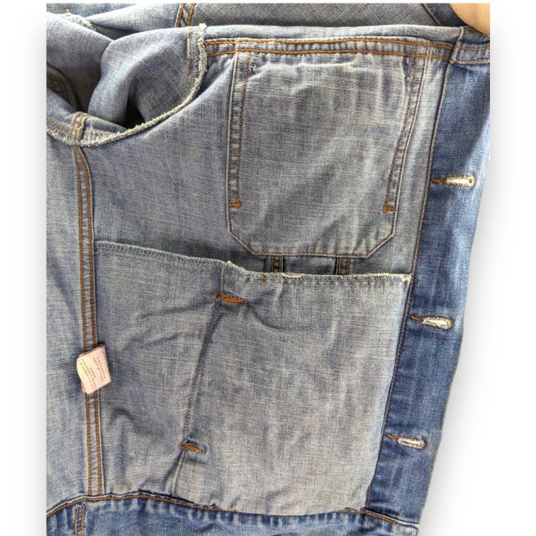 Tommy Hilfiger Vintage USA 85 Blue Trucker Denim Jacket Men Size Large