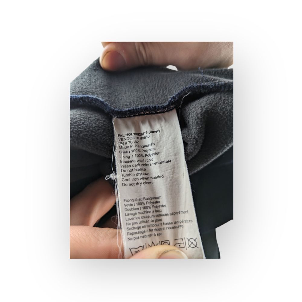 Timberland Vintage Waterproof Navy Full-Zip Fleece Jacket Men Size 2XL