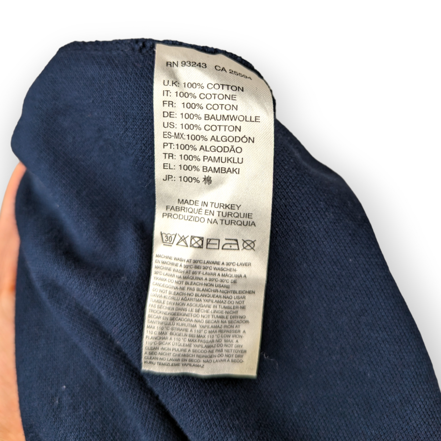 Diesel Vintage Navy Cotton Long Sleeve Collar Polo Shirt Men Size Medium