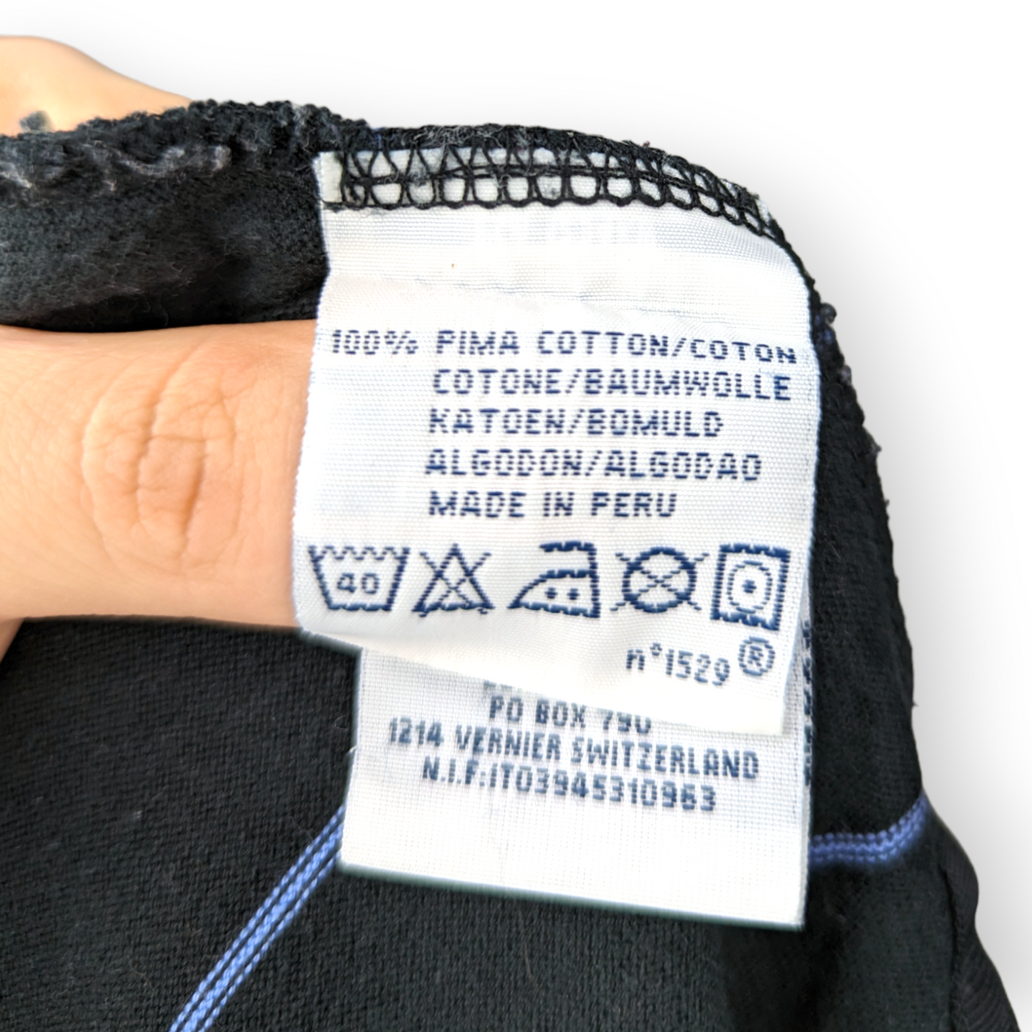 Ralph Lauren Polo Golf Vintage Black Long Sleeved Striped Polo Shirt Men Medium