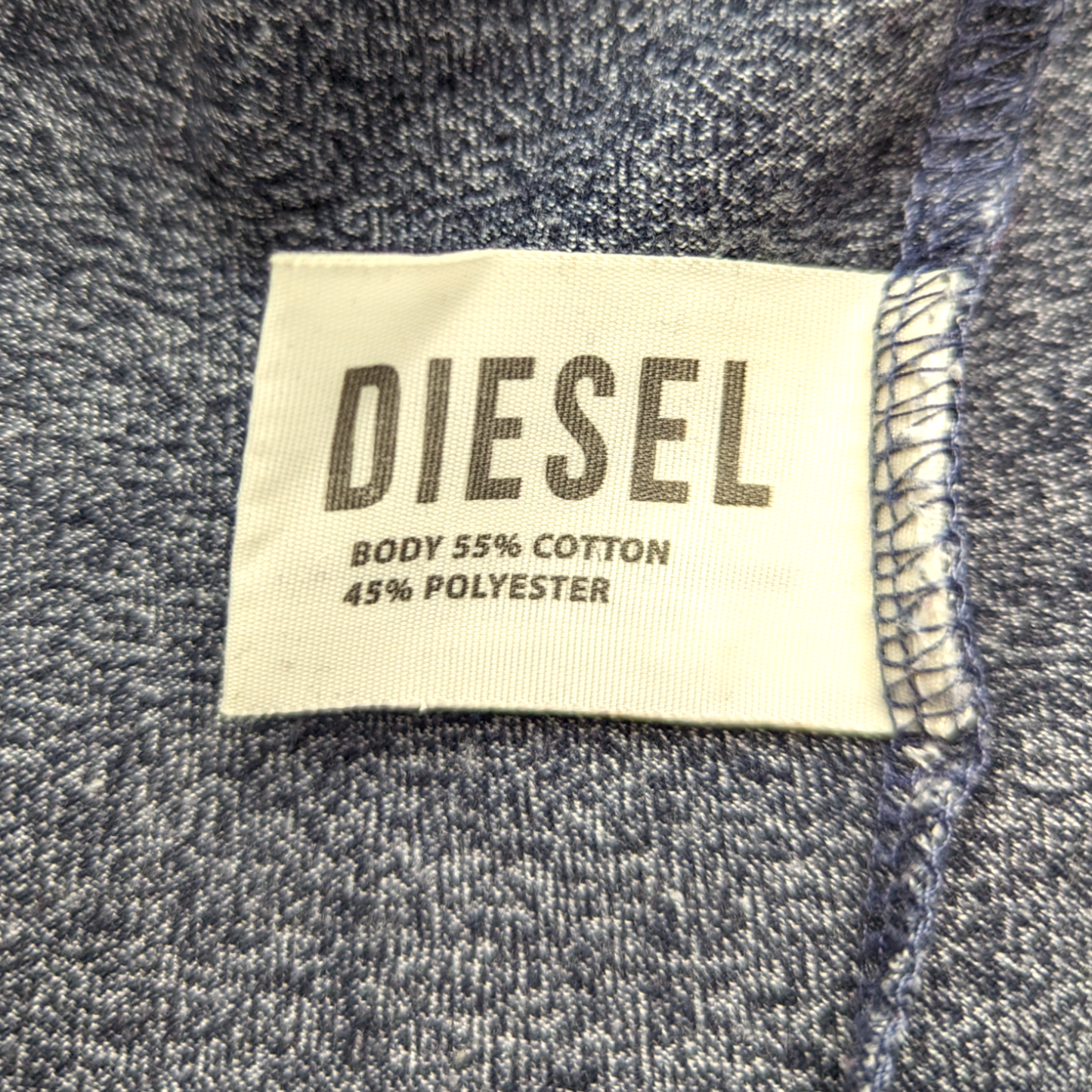Diesel Grey Red Logo Short Sleeve Crew Neck T-Shirt Men Size Small