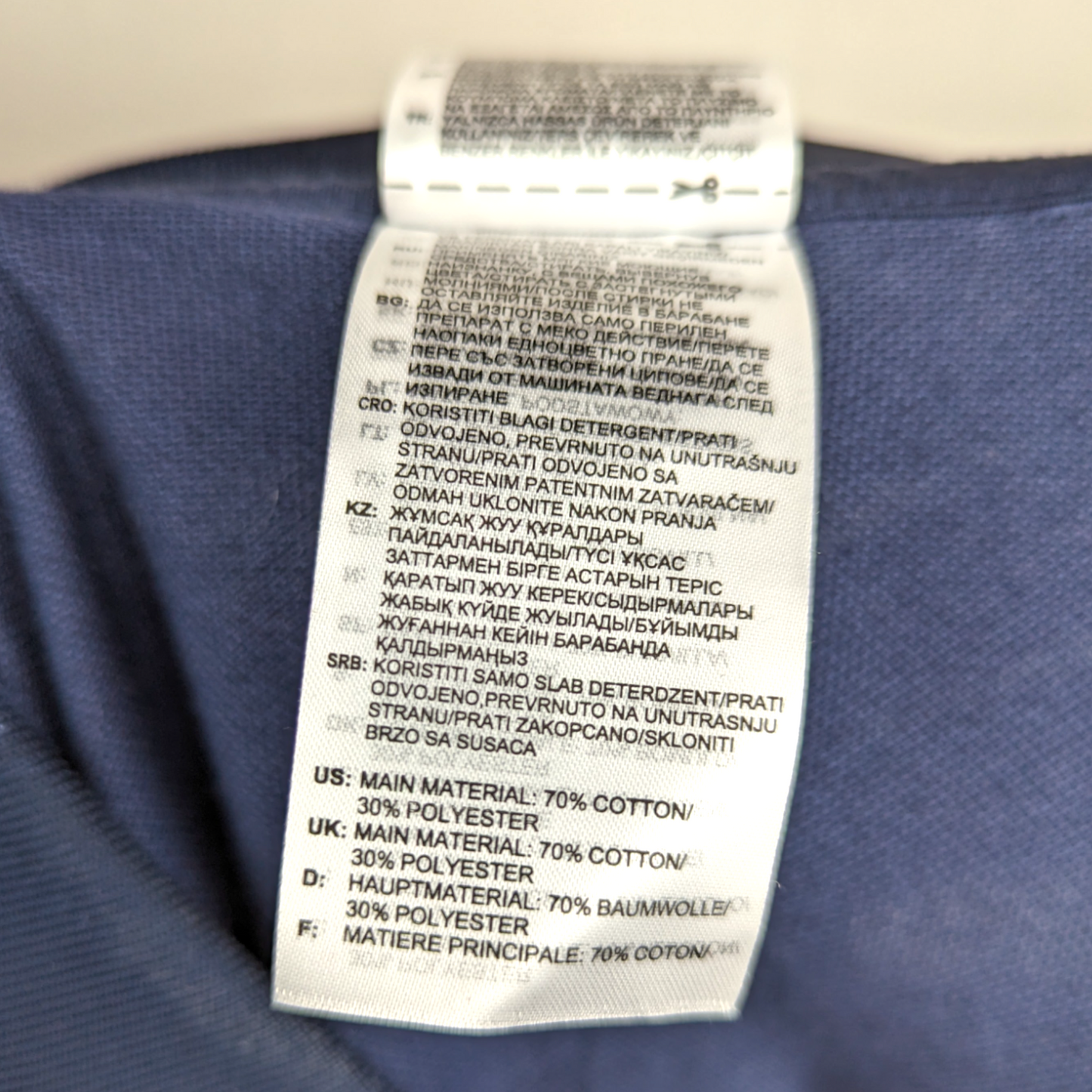 Adidas Navy Blue Short Sleeve Athletic Leinster Polo Shirt Men Size Medium