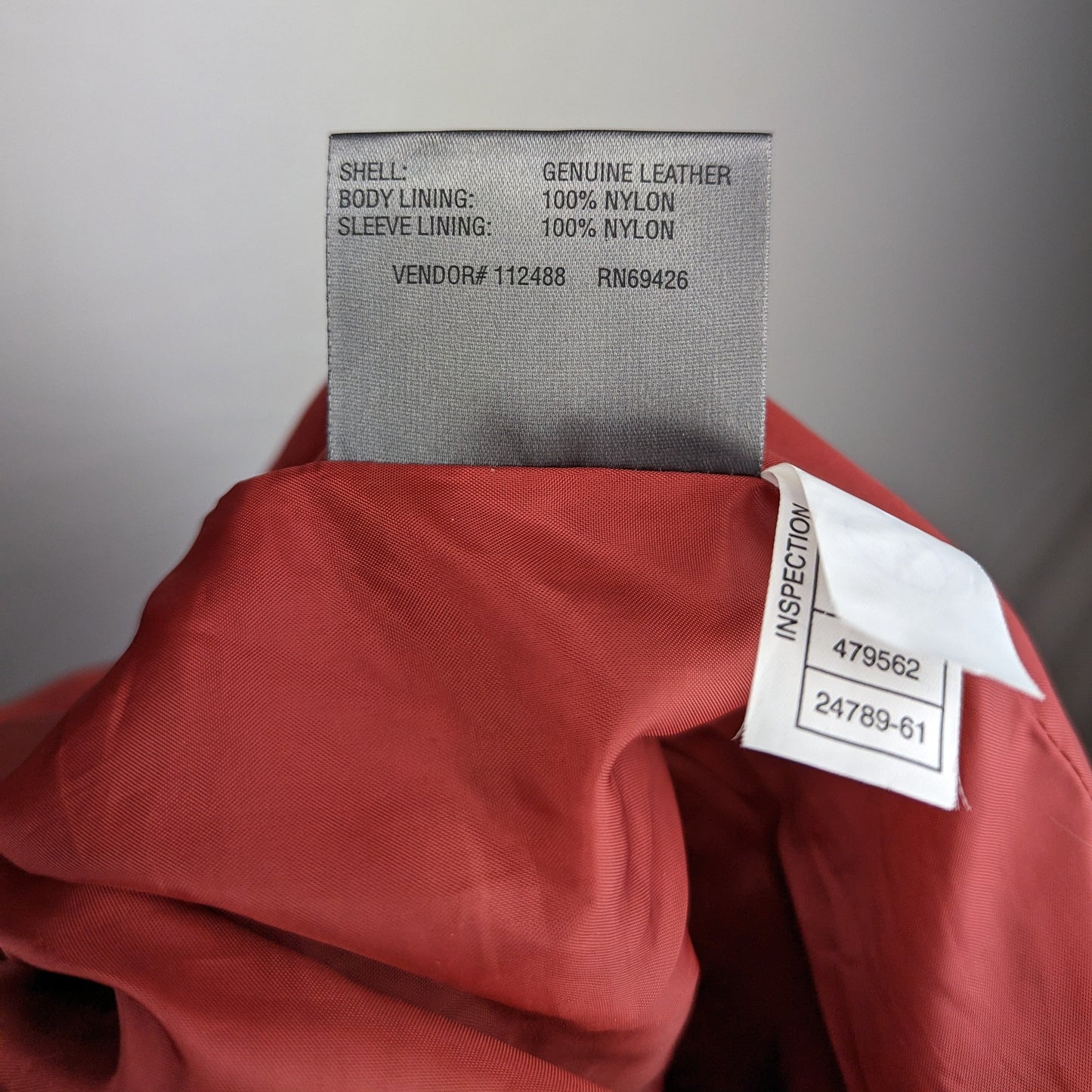 Wilsons Maxima Vintage Red Button Up Leather Jacket Women Size Small