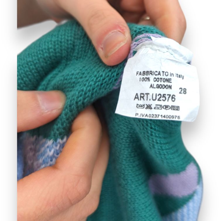 Vintage Love Heart Pattern Purple Knitted Sweater Cardigan Women Size Medium