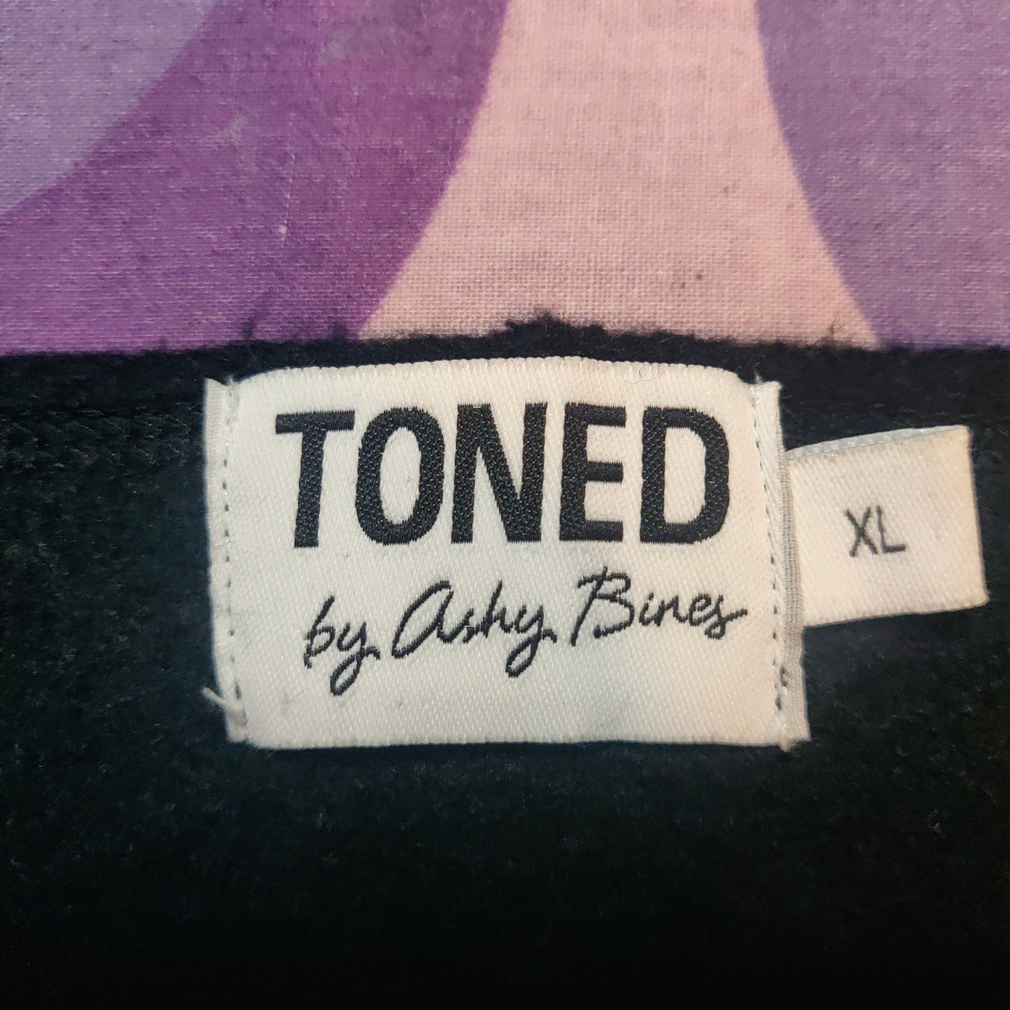 Toned by Ashy Bines #Squad Black Sweatshirt Women Size XL