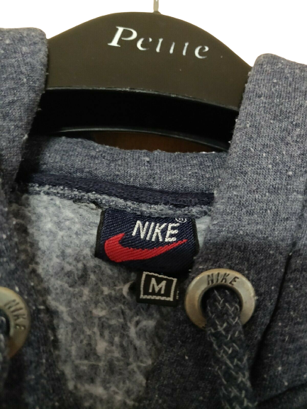 Nike Vintage Blue/Grey Pullover Hoodie Men Size Medium