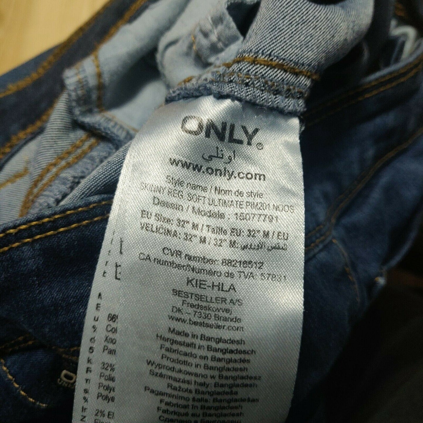 Only Blue Denim Stretchy Jeans Women Size W28/L31
