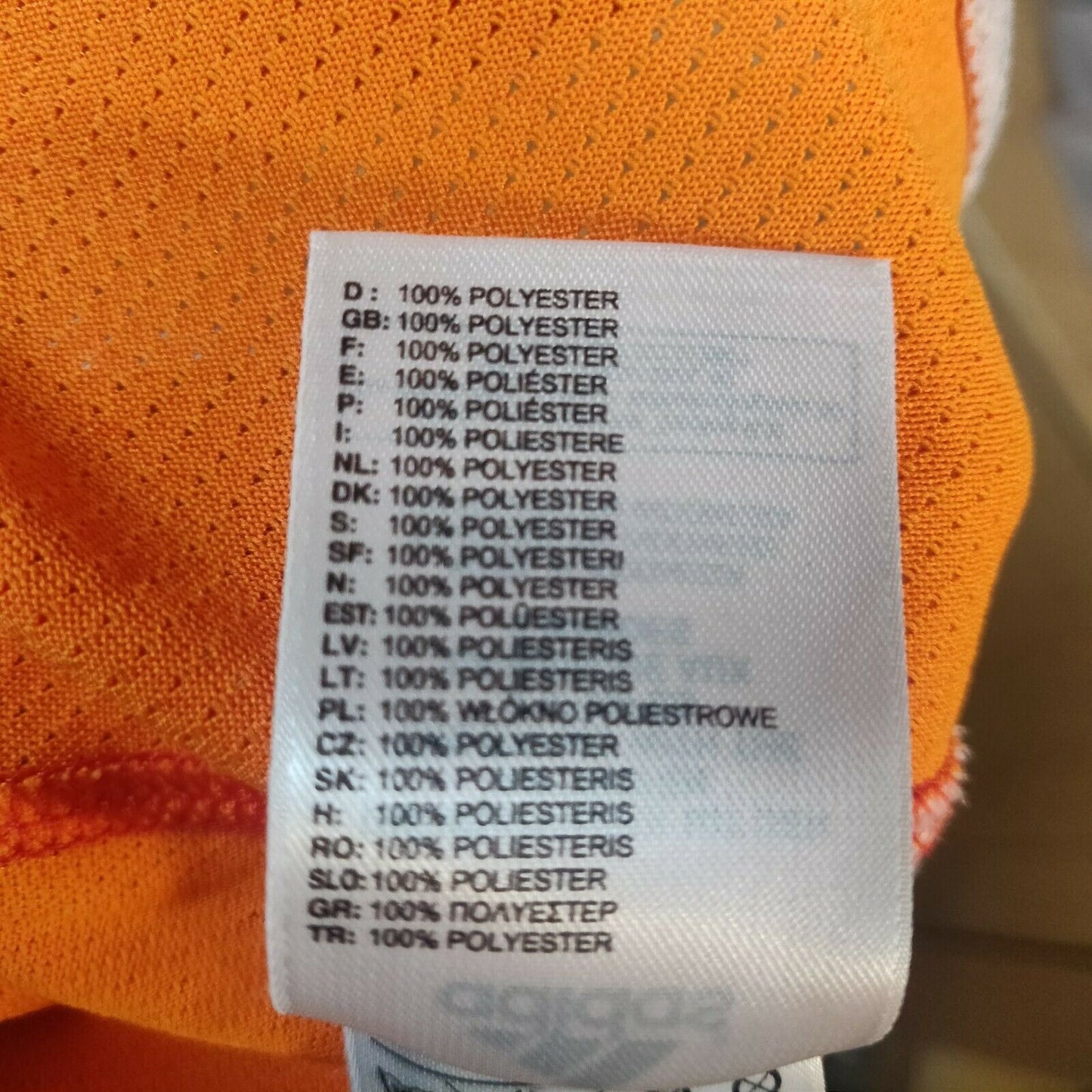 Adidas Orange 3 Stripes Sports Sweatshirt Men Size Medium