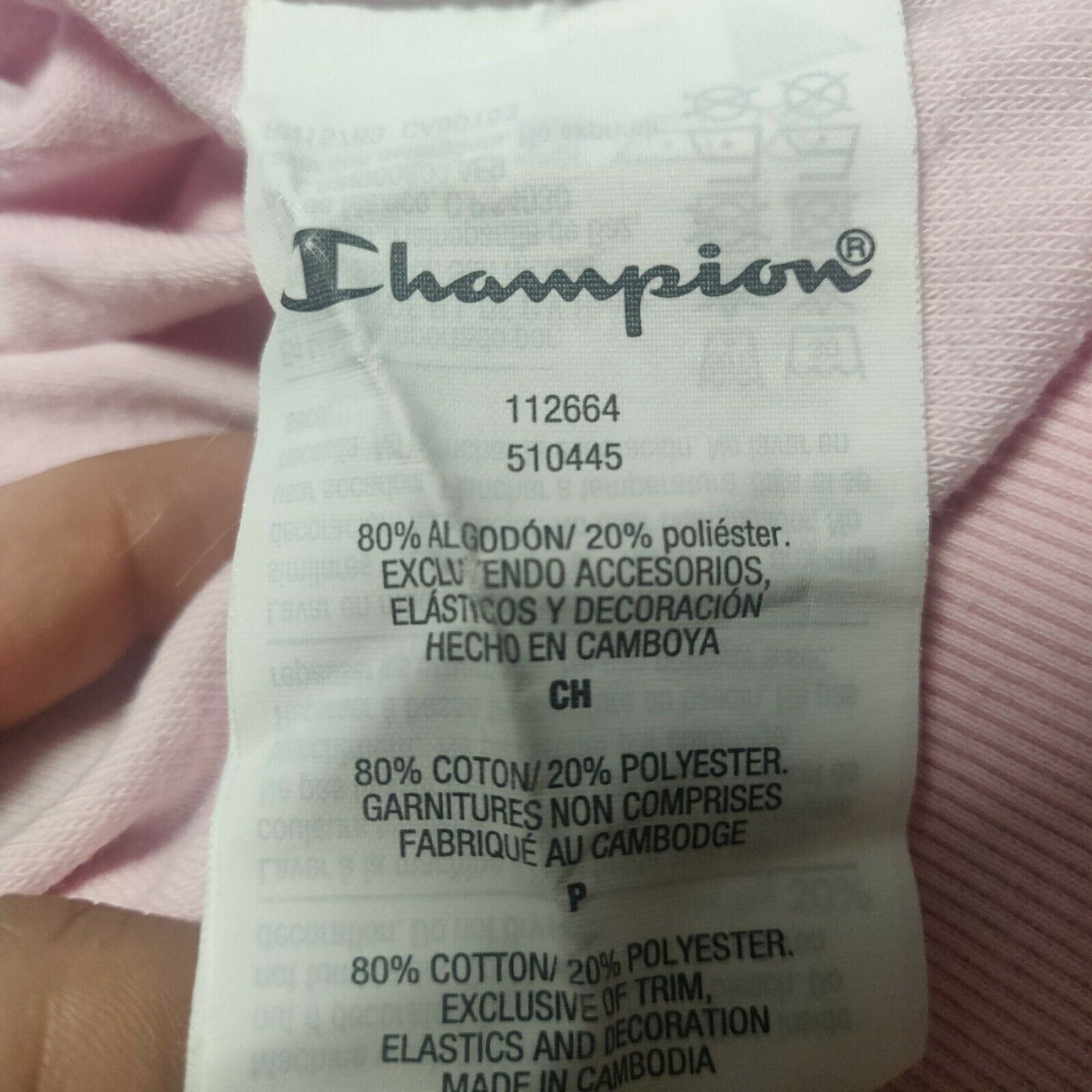 Champions Pink Pullover Hoodie Women Size Small