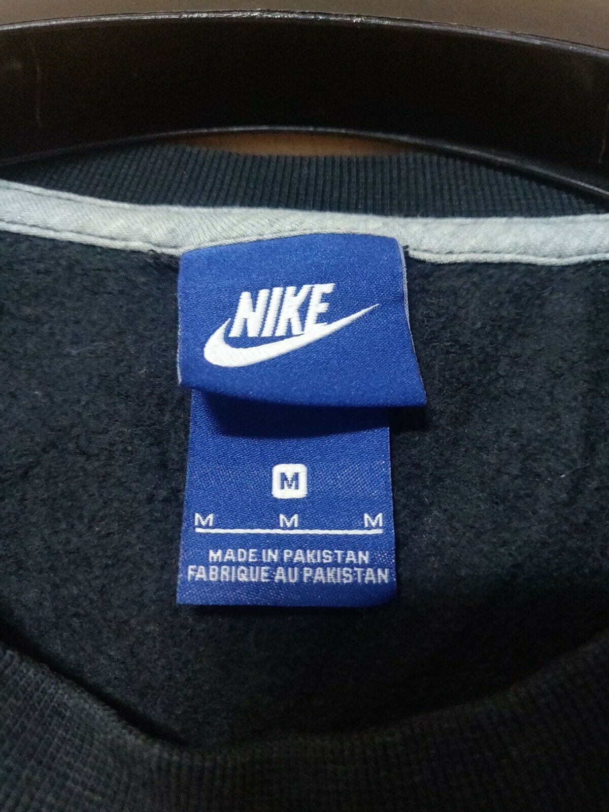 Nike Vintage Black Pullover Hoodie Men Size Medium