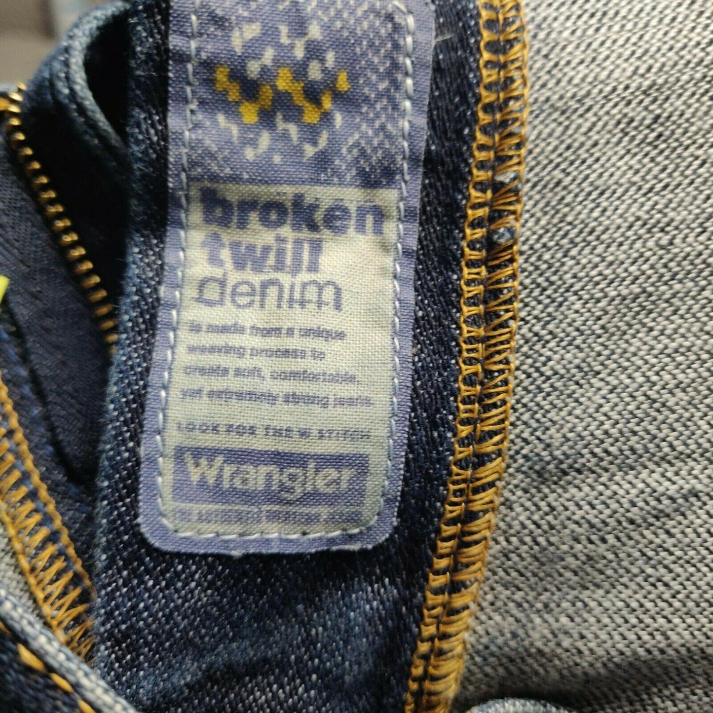 Wrangler Blue Broken Twill Denim vintage Jeans Men Size W32/L32