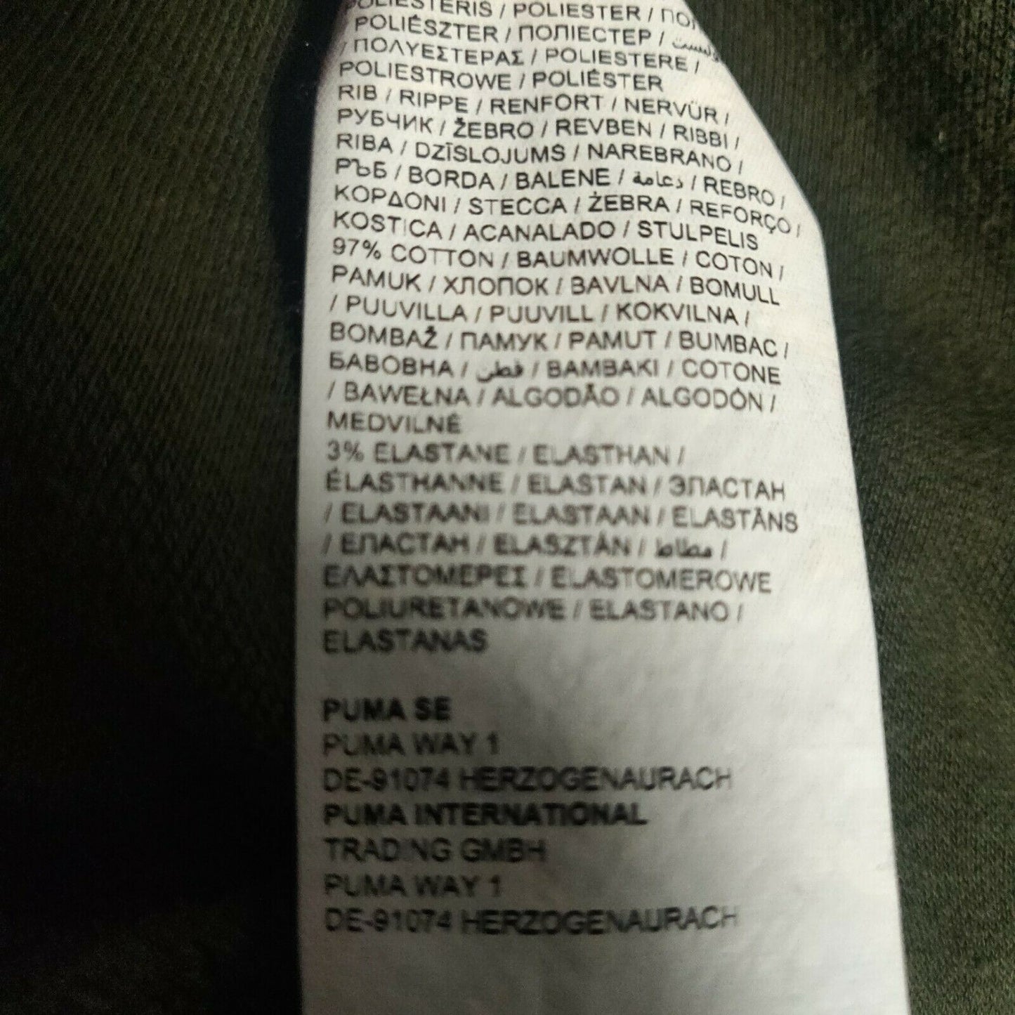 Puma Green Sweatshirt Pullover Men Size Medium