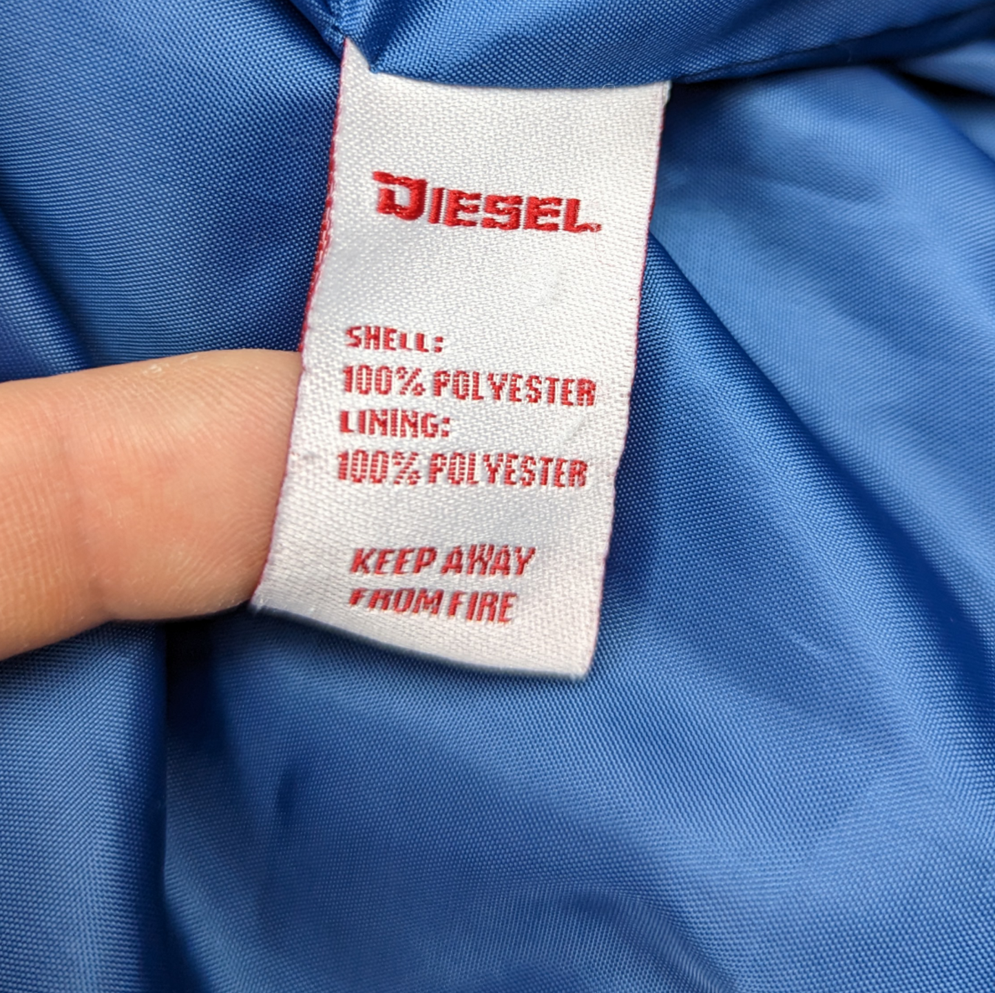 Diesel Vintage Blue Bomber Jacket Boys 15 Years