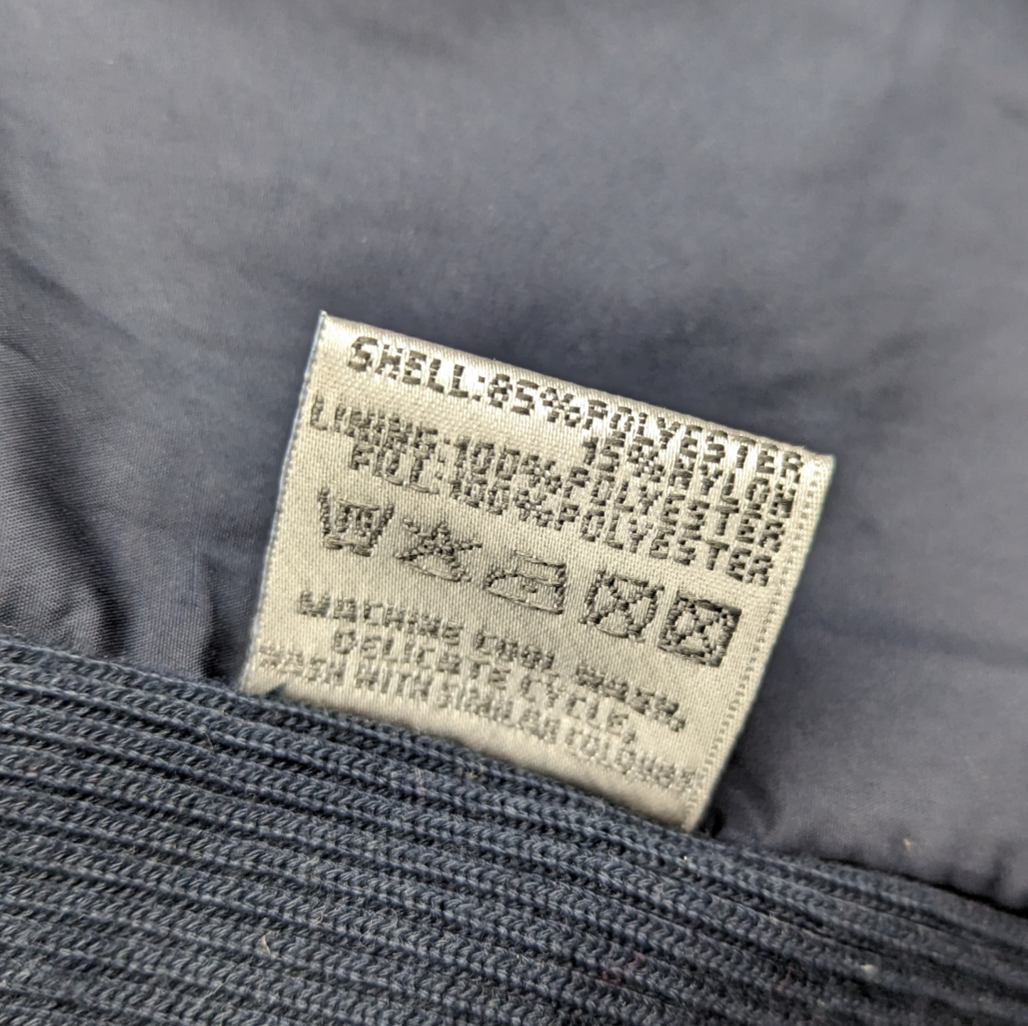 Diesel Navy Blue Diamond Quilted Lightweight Puffer Jacket Women Size Small