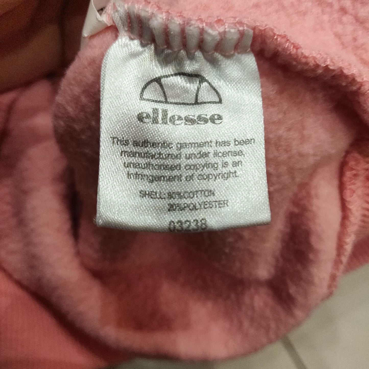 Ellesse Pink Sweatshirt Pullover Long Sleeve Women Size UK 10