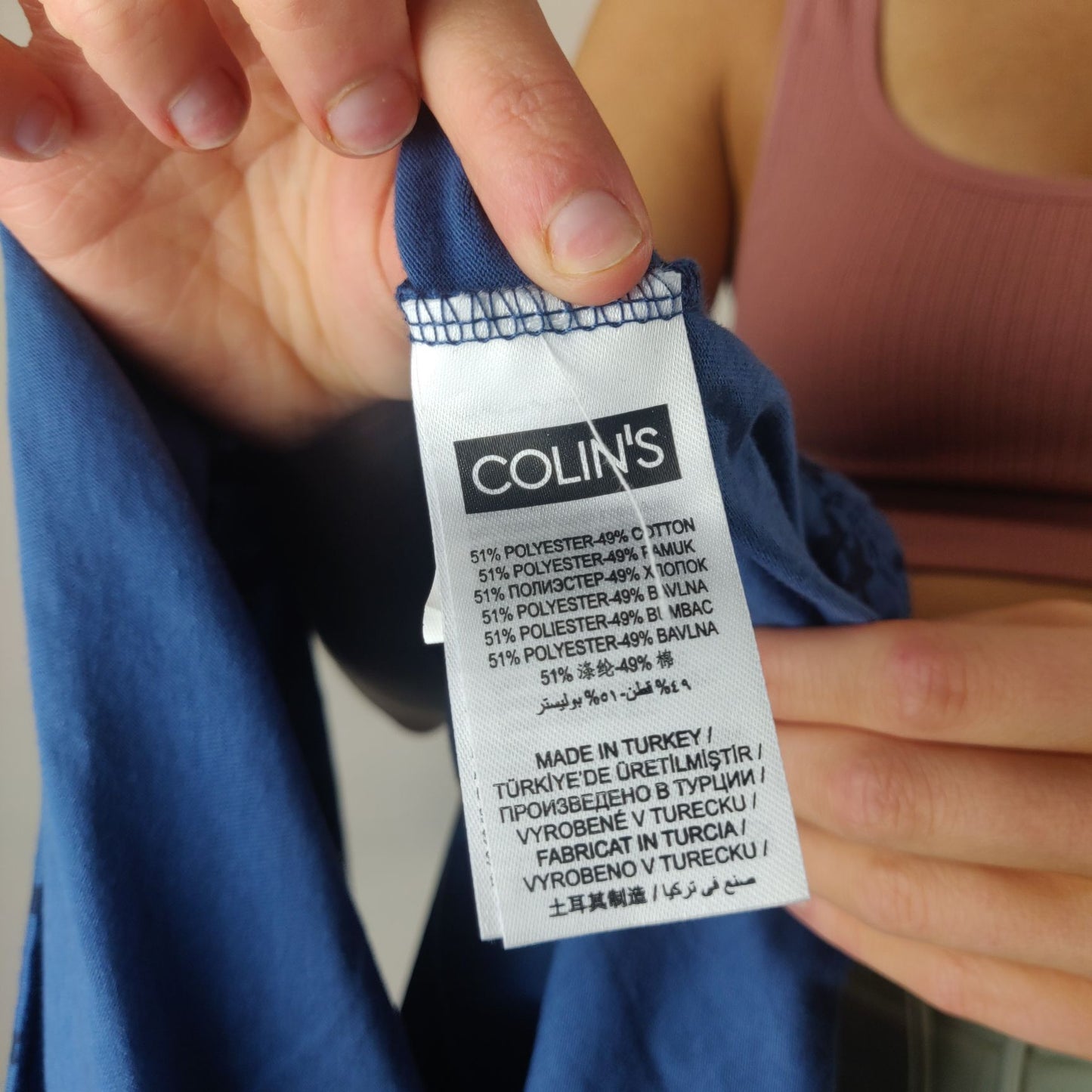 Colin's Blue T-shirt Short Sleeve Women Size Medium