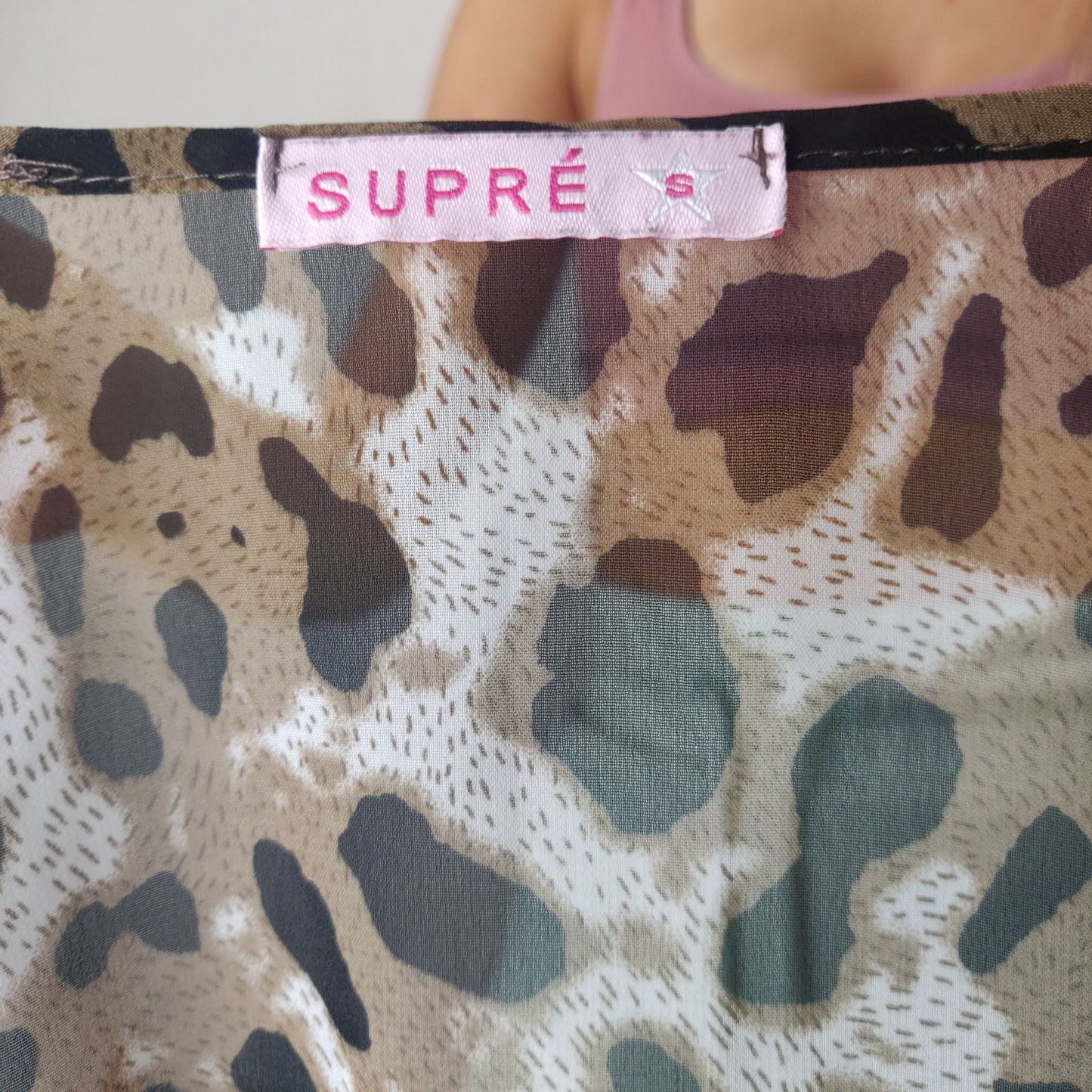 Supré Cheetah Tank Top Sleeveless Women Size Small