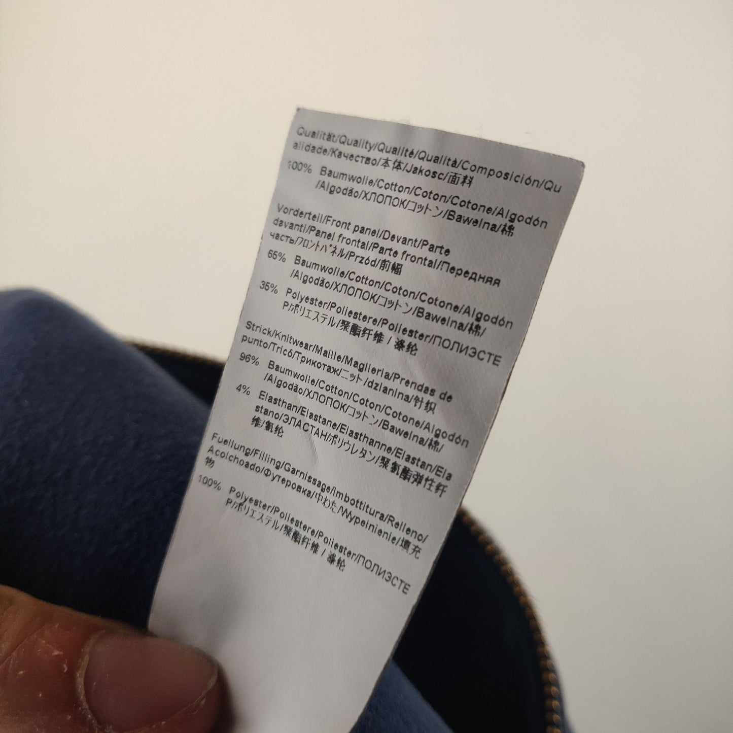 Hugo Boss Blue Full Zip Sweatshirt Long Sleeve Men Size Medium