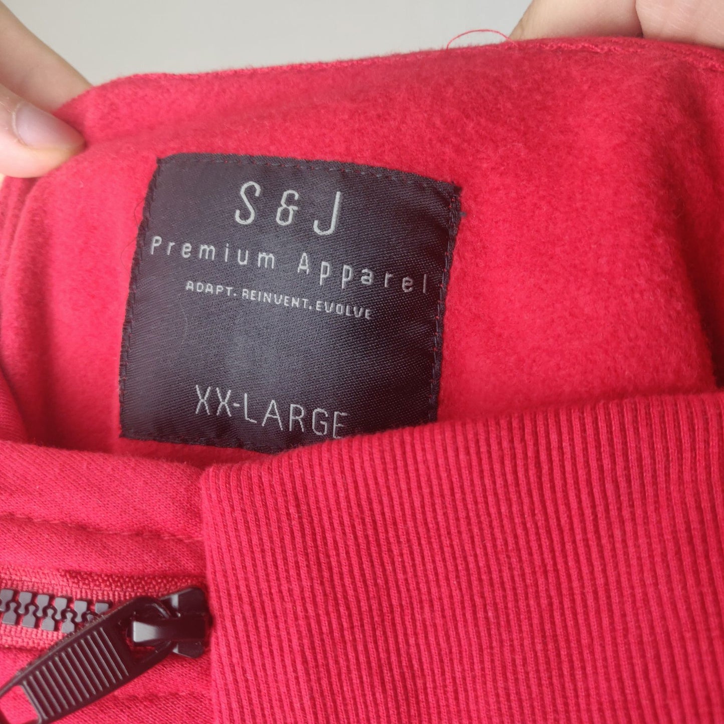 S & J Premium Red Hoodie Pullover Men Size XXL