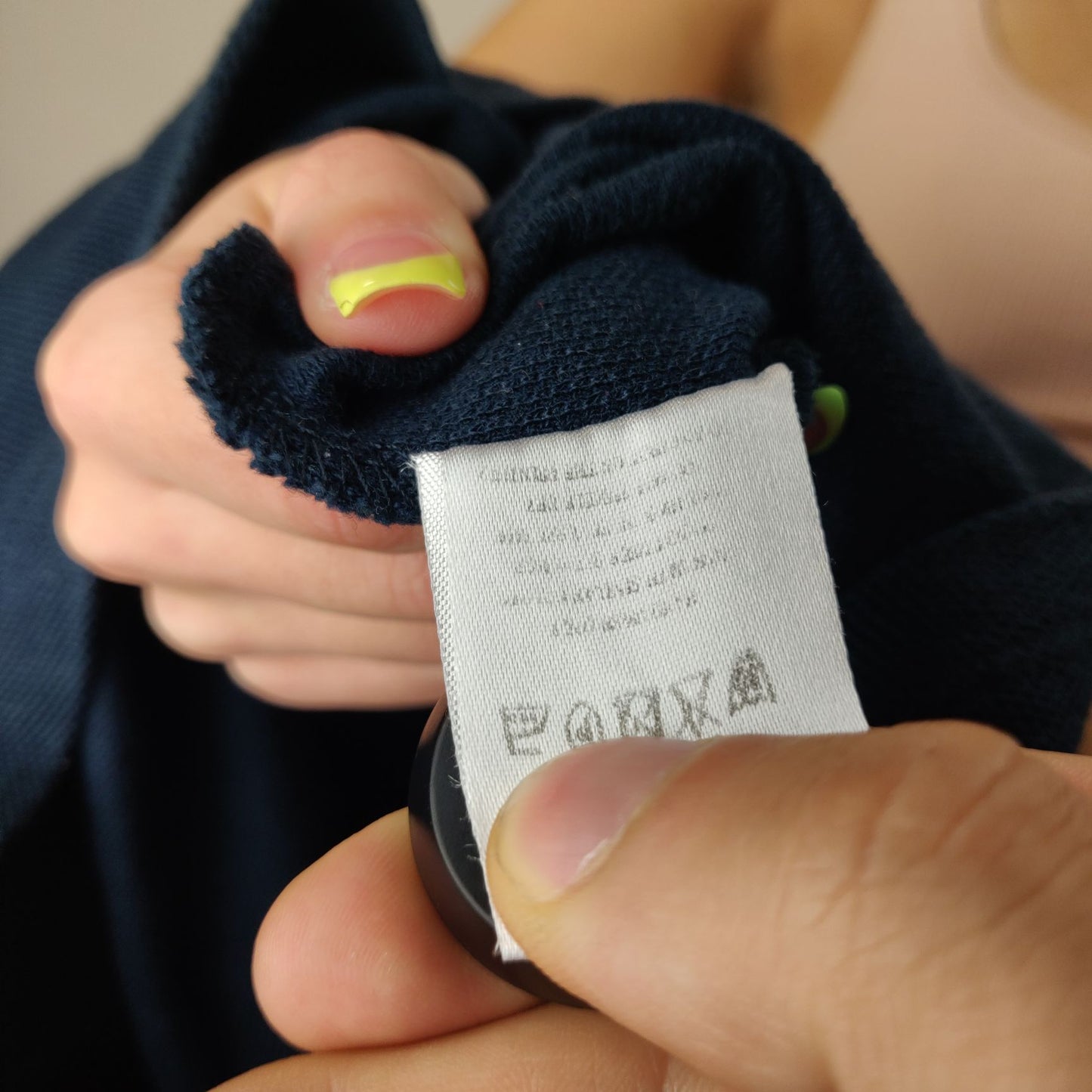 RoccoBarocco Navy Long Beach Dress Polo Shirt Women Size Small