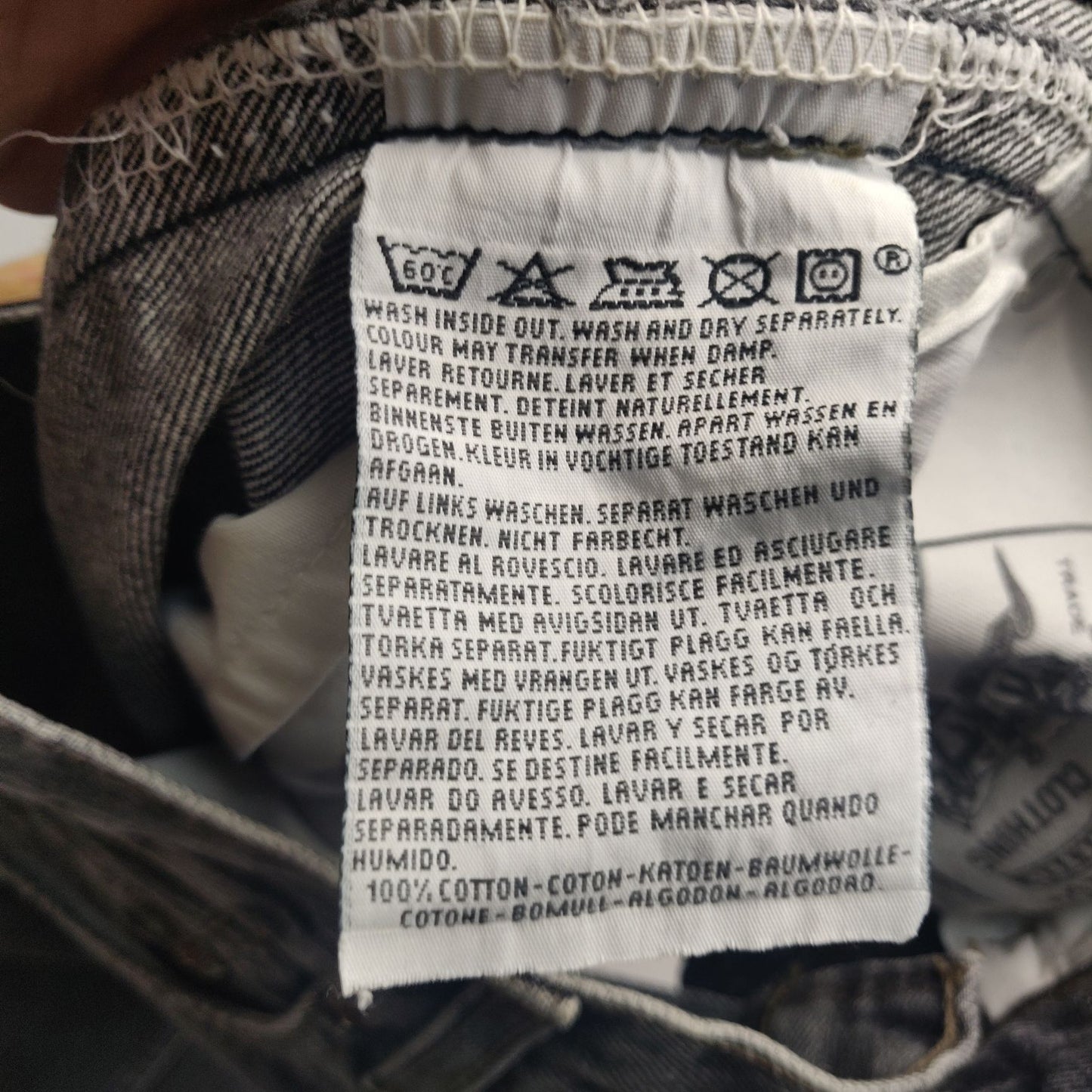 Levi Strauss Original Tapered Black Jeans Men Size W28/L32