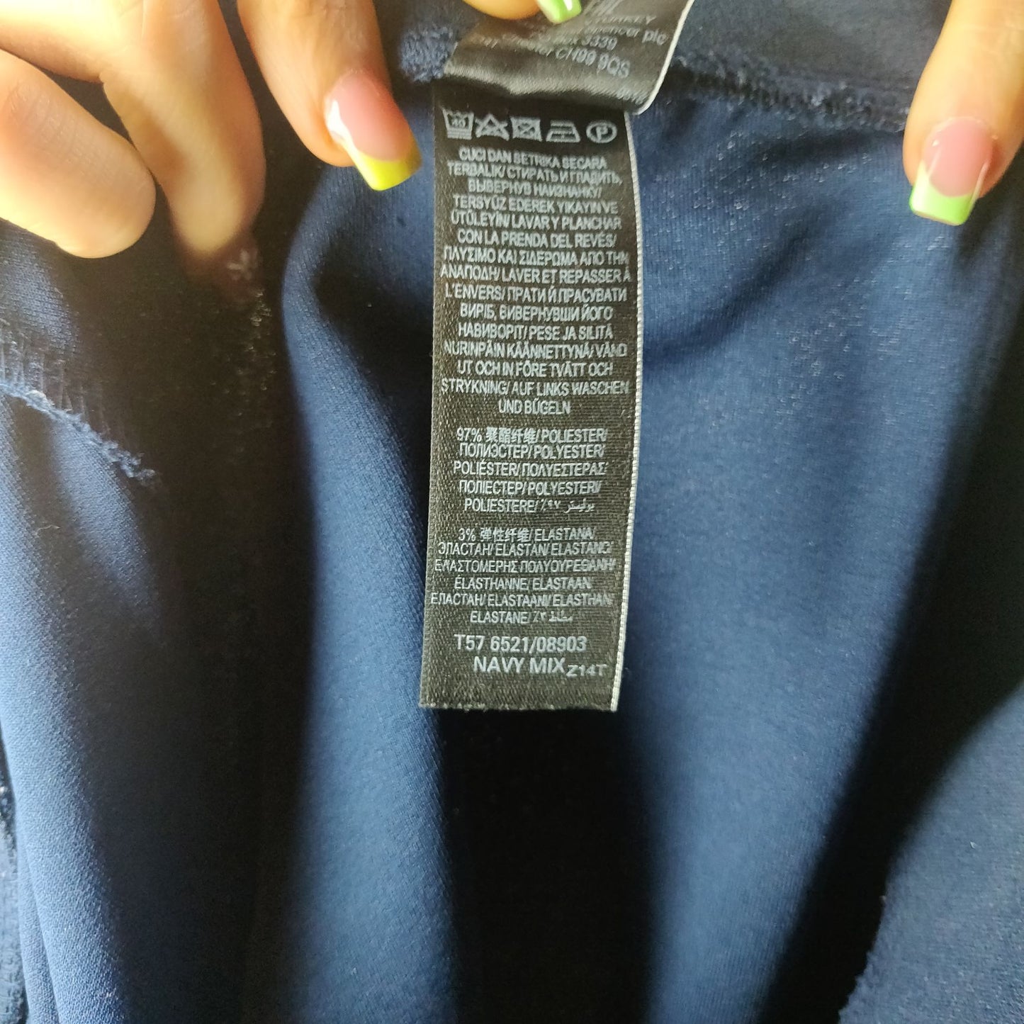 M&S Collection Navy Sweatpants Trousers Women Size UK 8