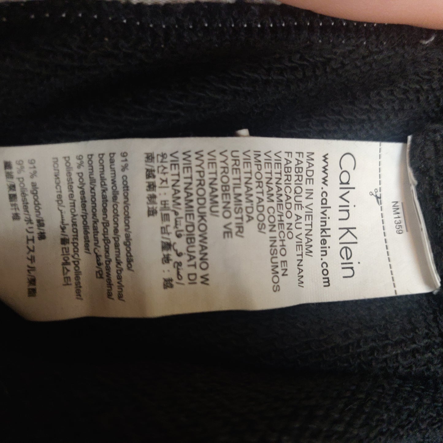Calvin Klein Black Sweatshirt Men Size Medium
