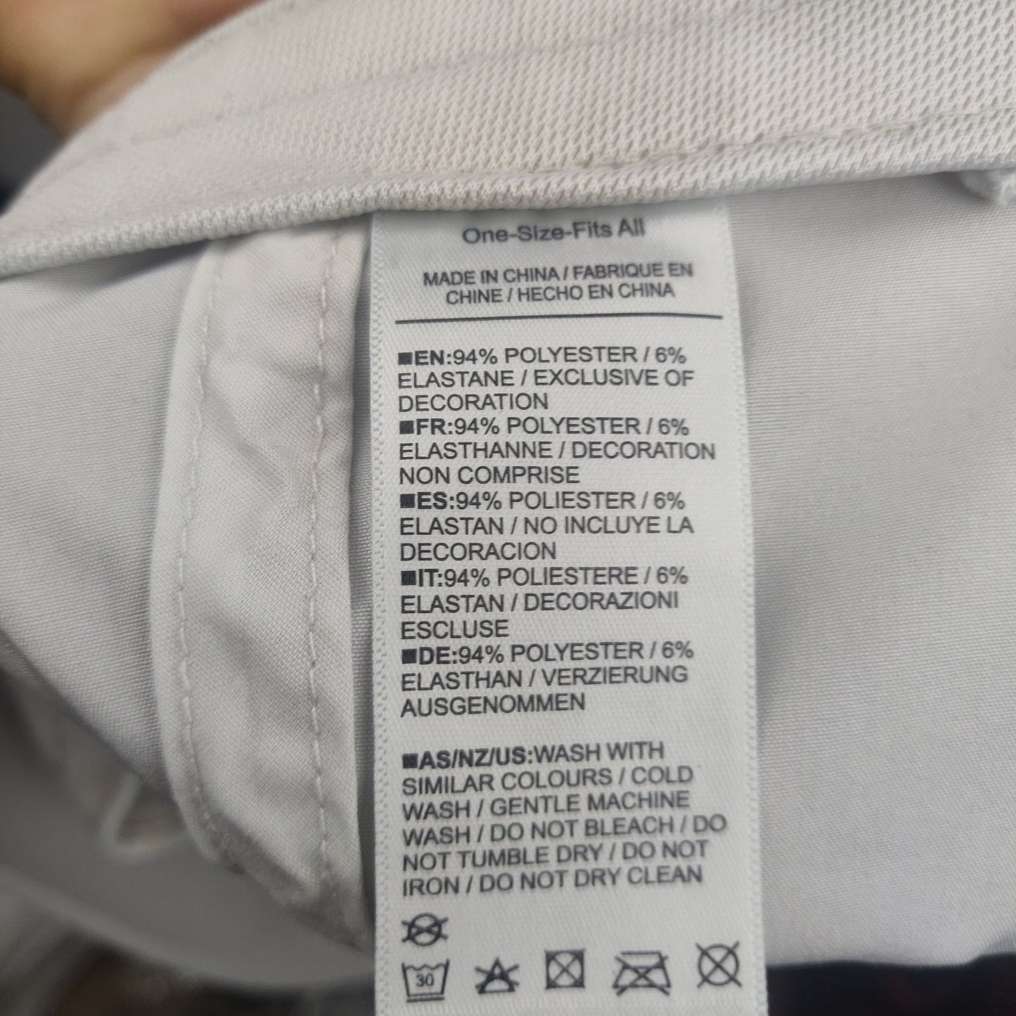 Skins White Cap Men One Size fits all