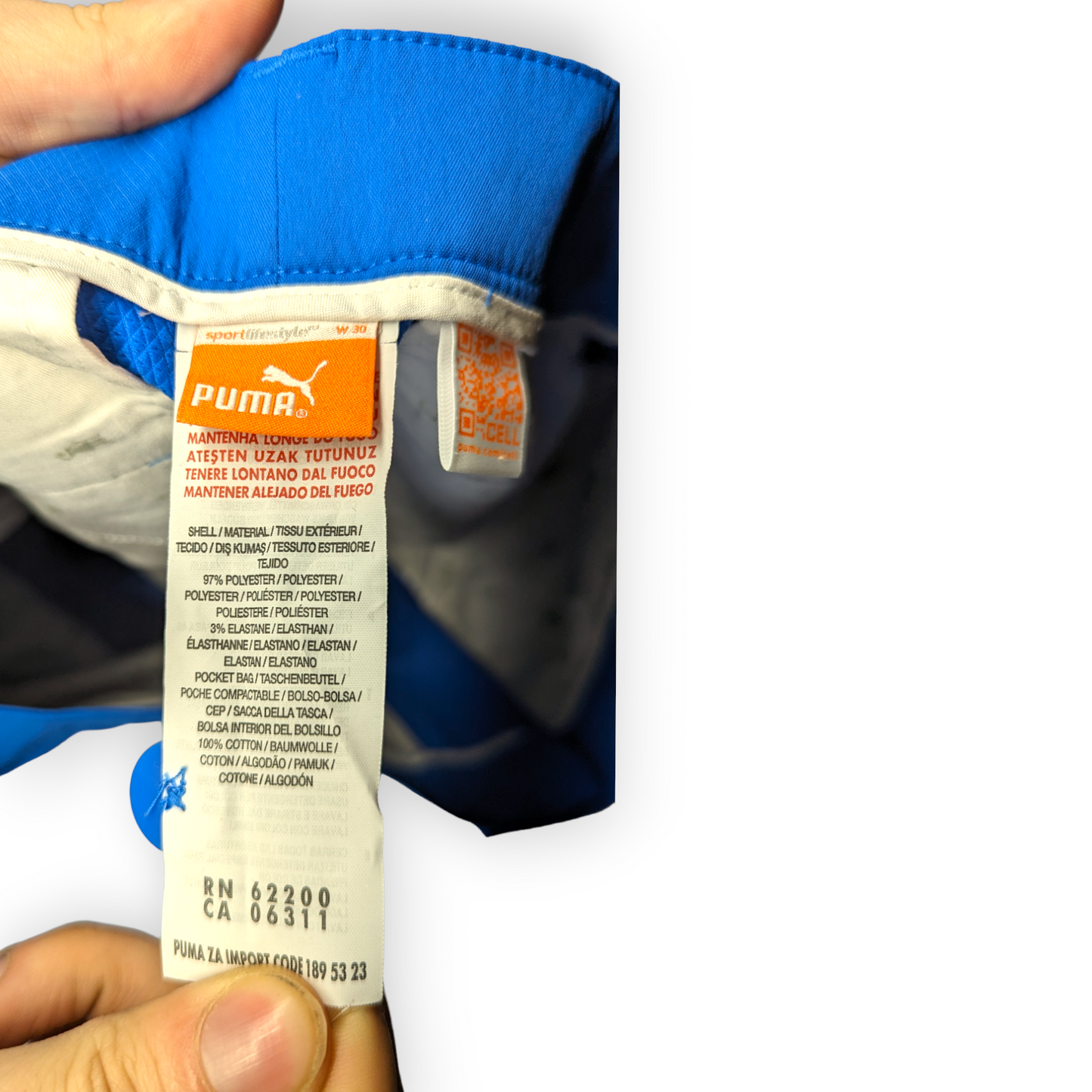 Puma Blue Sports Athletic Training Shorts Men Size Small