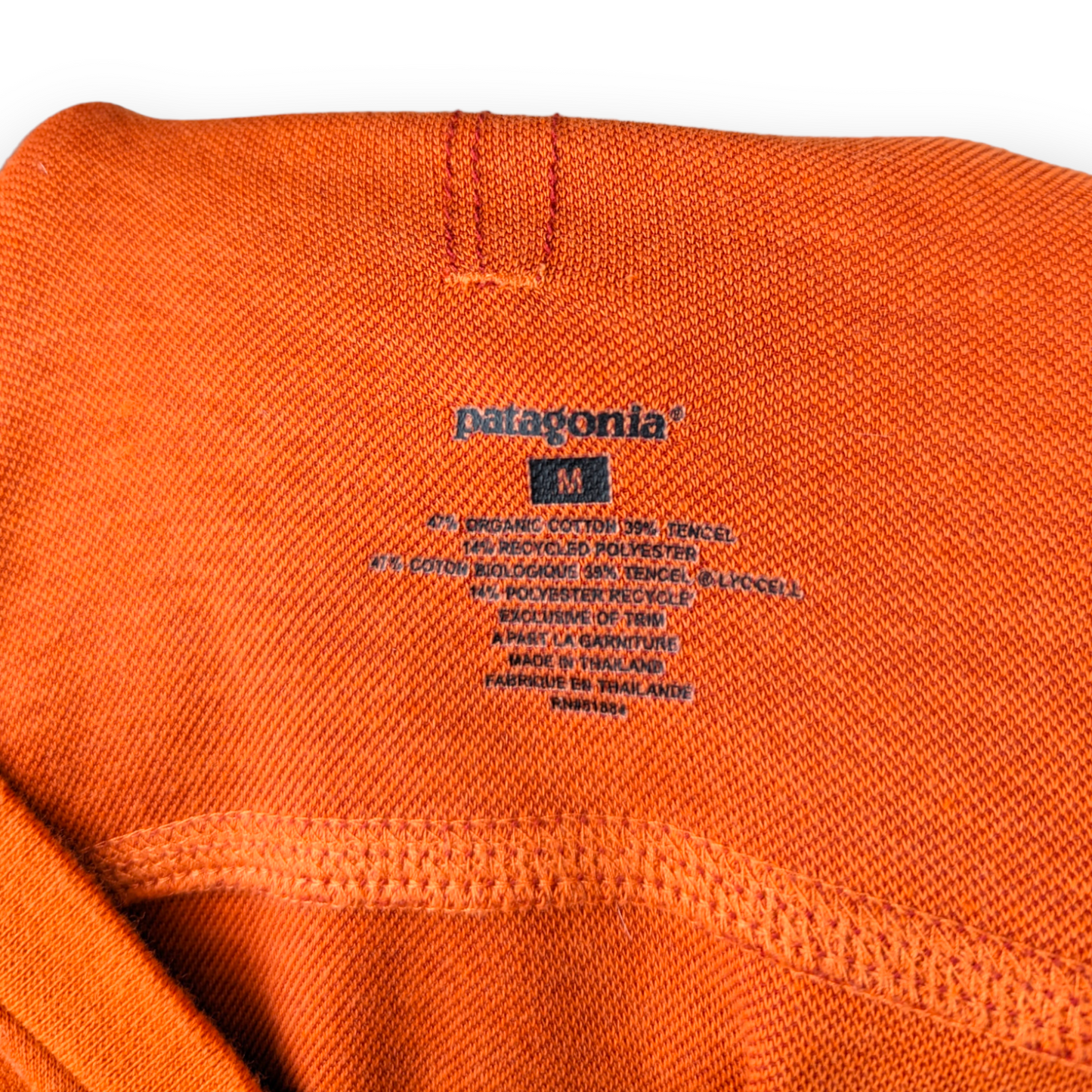 Patagonia Orange Long Sleeve T-Shirt Men Size Medium