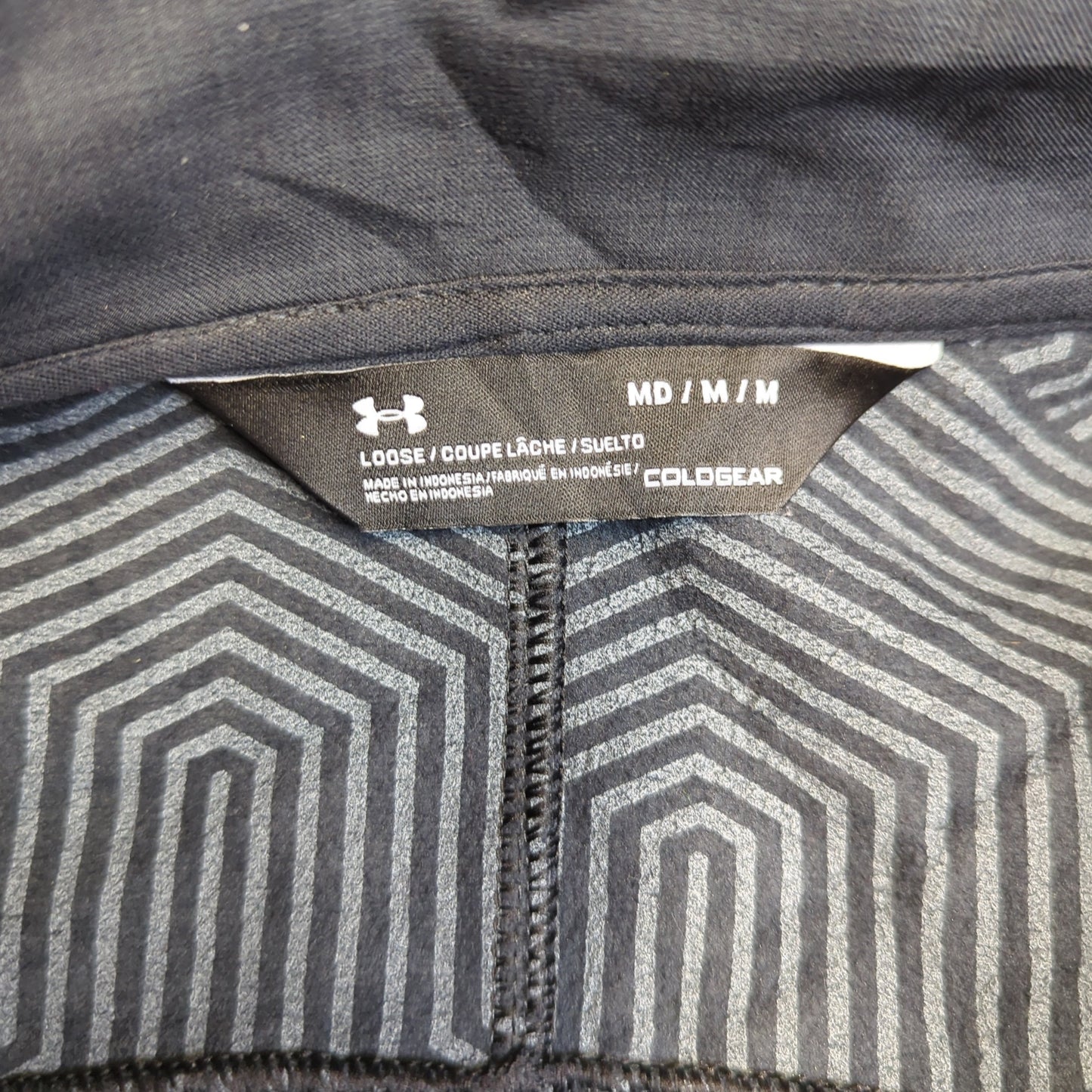 Under Armour ASC Coldgear Infrared Black Windbreaker Jacket Men Medium