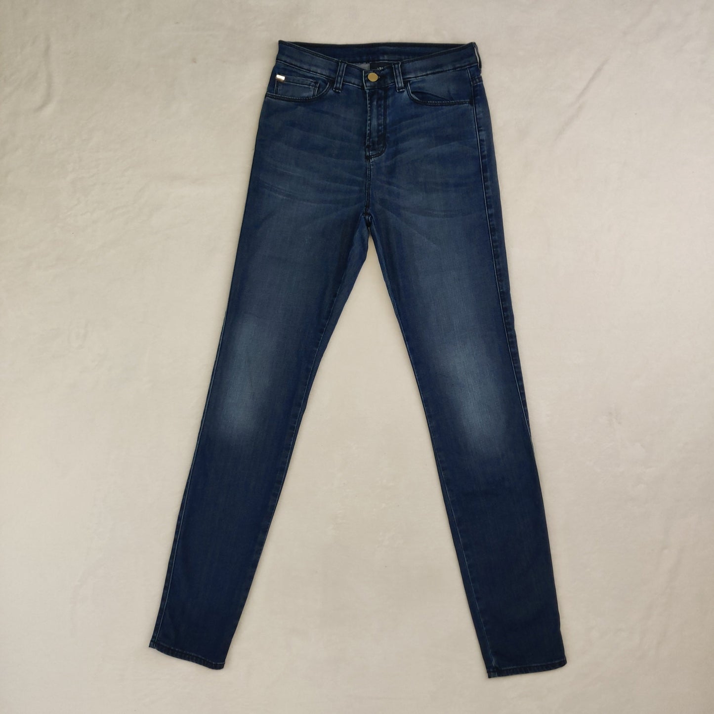 Armani Lilac J20 Blue Denim Skinny Jeans Cotton Women W26/L32