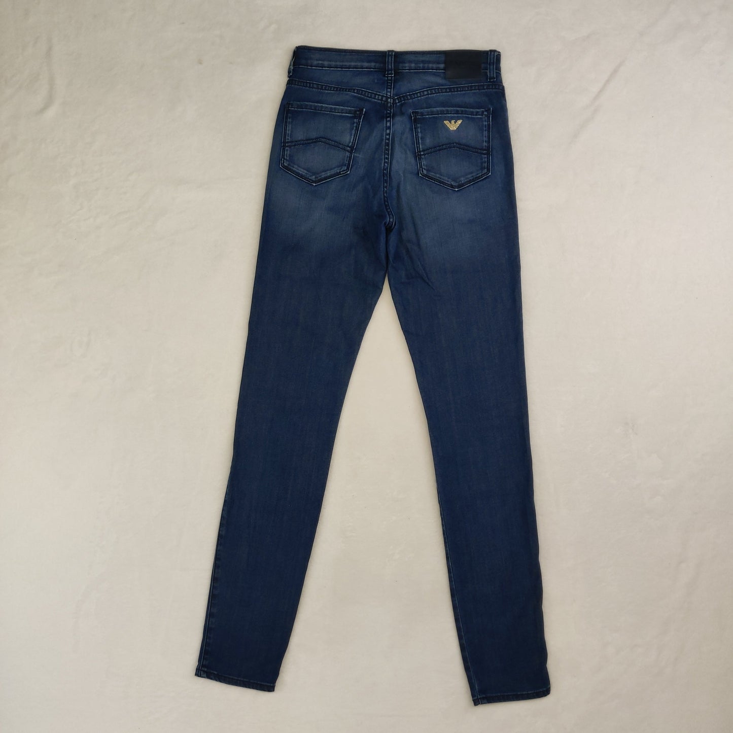 Armani Lilac J20 Blue Denim Skinny Jeans Cotton Women W26/L32