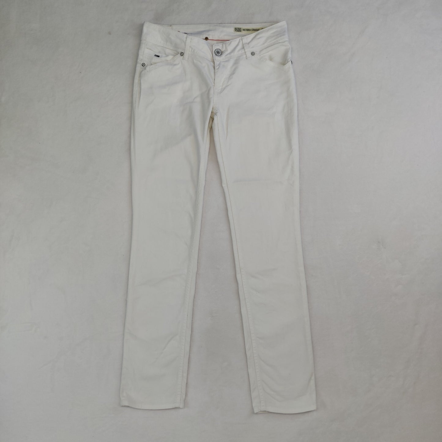 Tommy Hilfiger White Victoria Straight Denim Jeans Women W26/L32