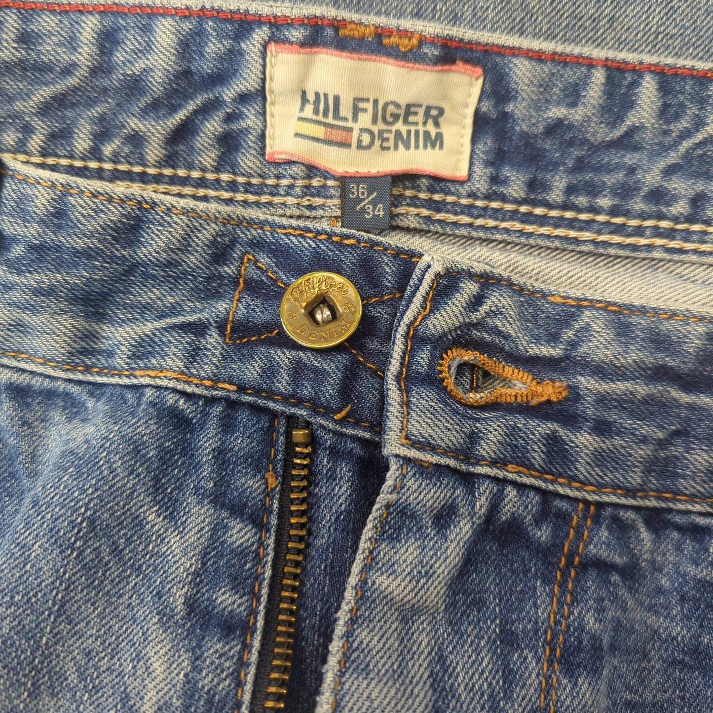 Tommy Hilfiger Blue Ryan Bootcut Denim Jeans Men W36 L34