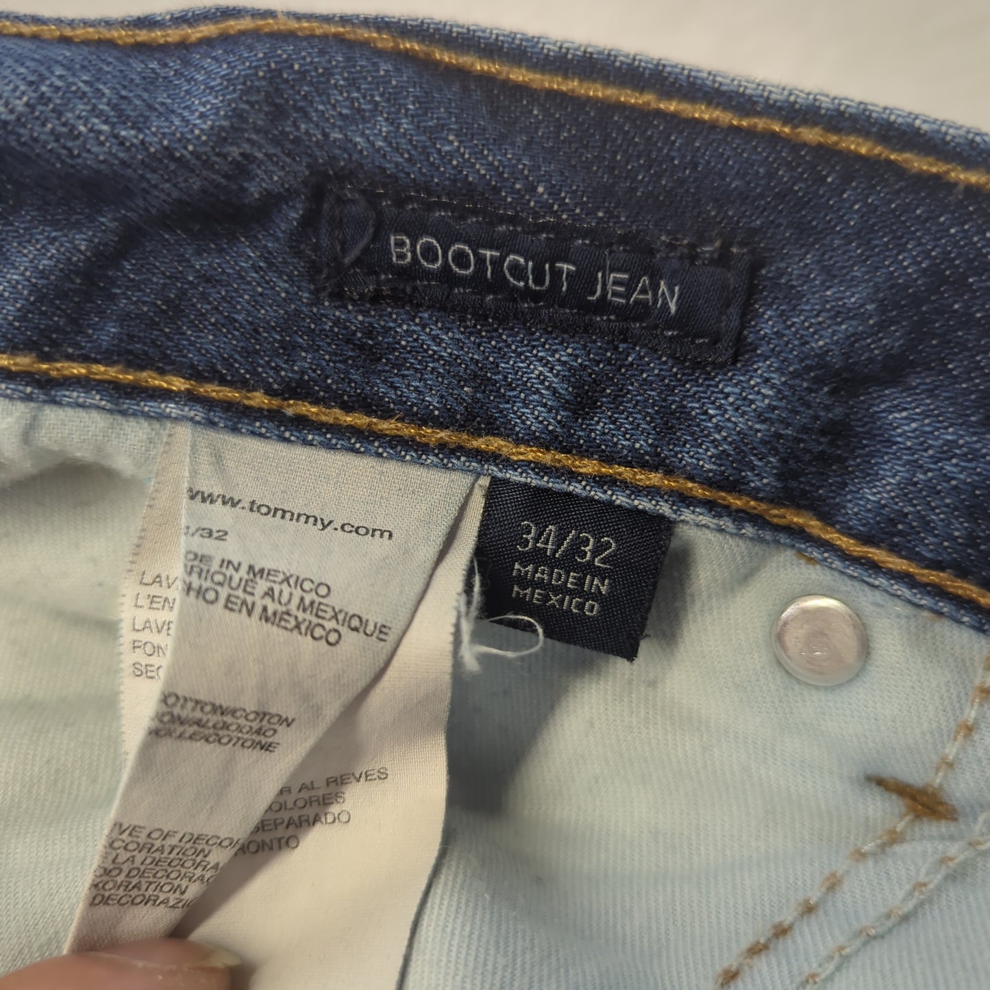 Tommy Hilfiger Blue Bootcut Denim Jeans Men W36 L32